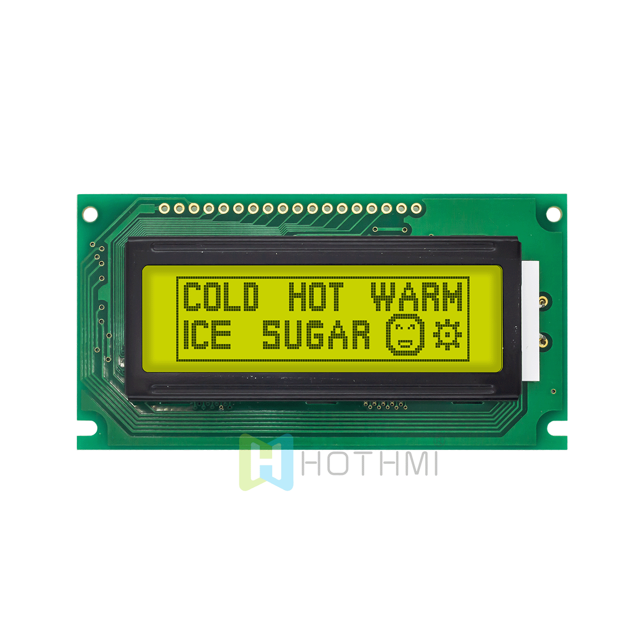 2.5"122X32 Graphics Monochrome LCD Module | STN+ Display with Yellow-Green Side Backlight | Arduino | 5.0V