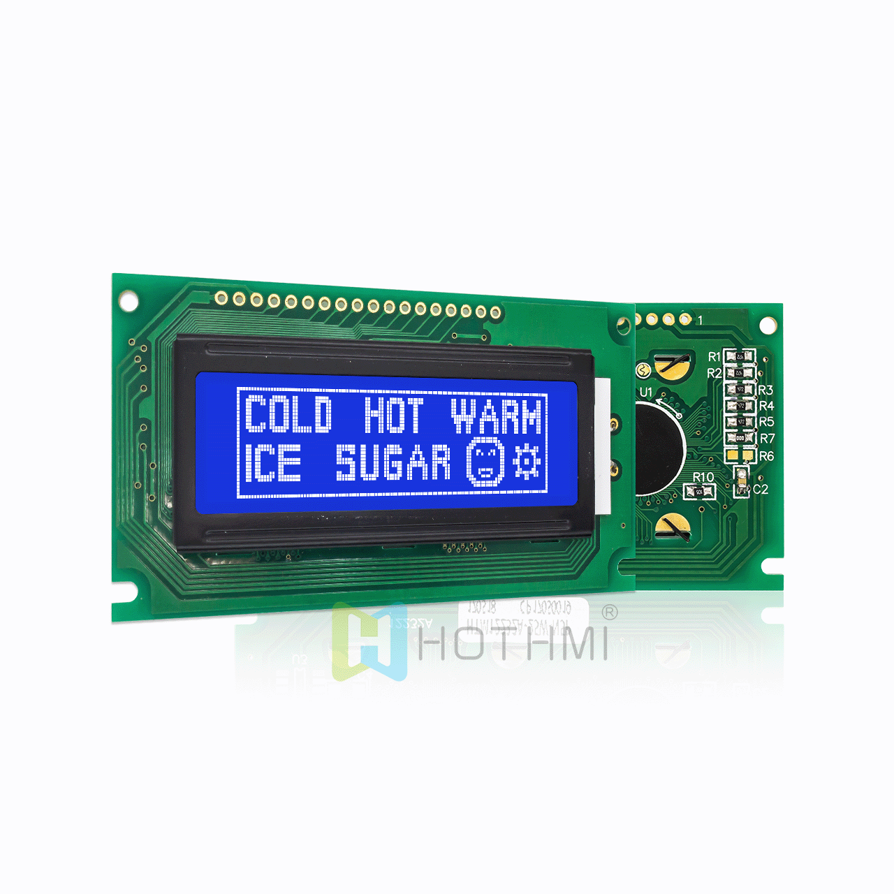 2.5"122X32 monochrome graphic LCD display | STN (-) display with white side backlight | Arduino