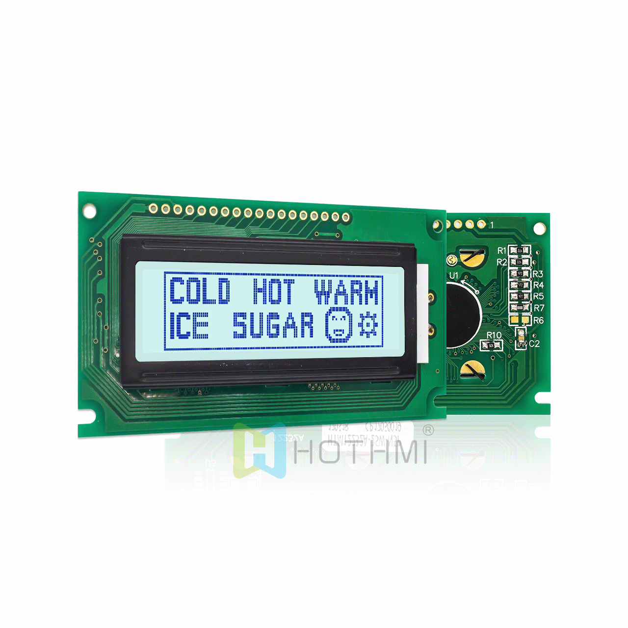 122x32 Graphic LCD Module | DFSTN-Black Display With White Backlight