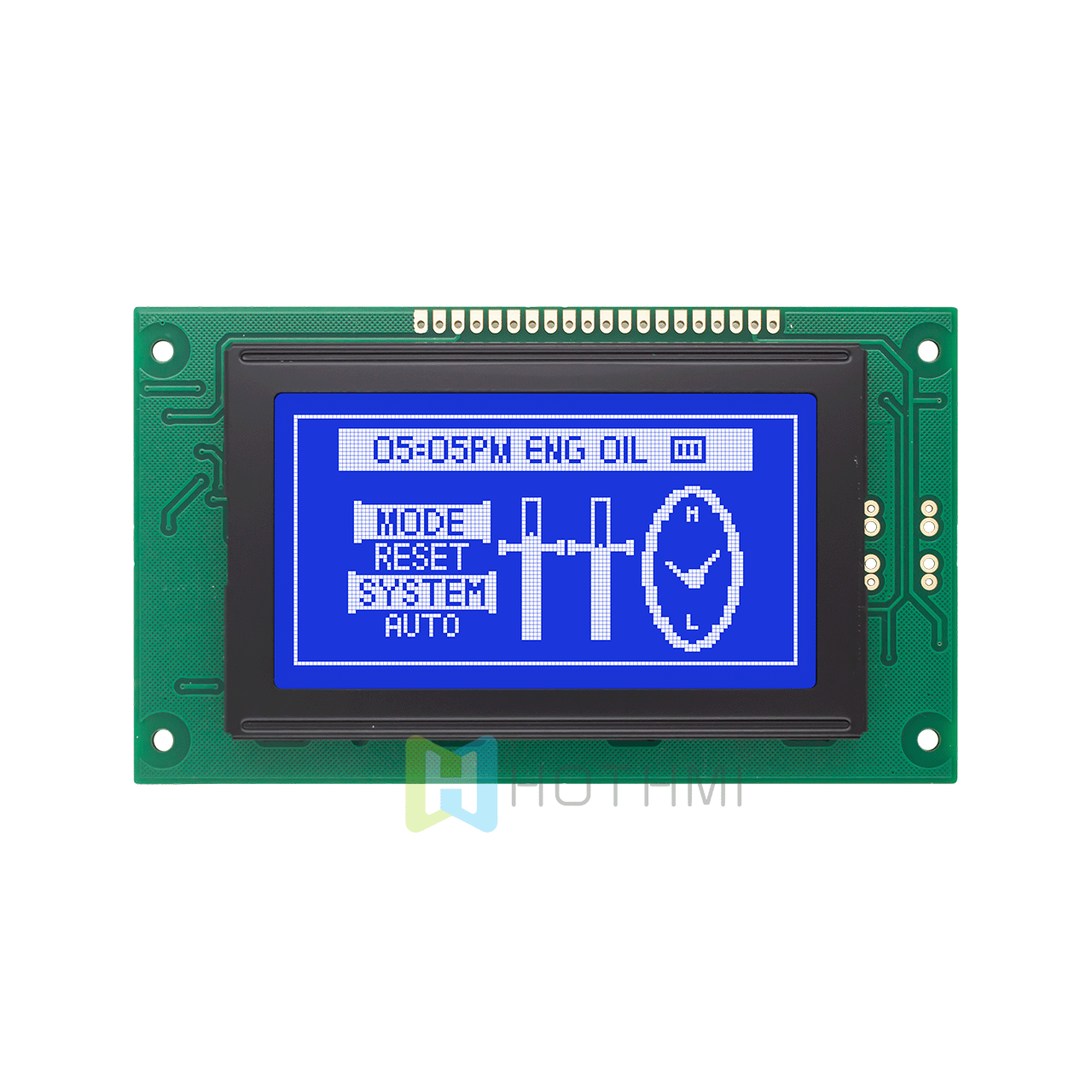 3.2"128X64 Graphic LCD Module | White Backlight | STN(-) | Arduino |Transmissive Polarizer