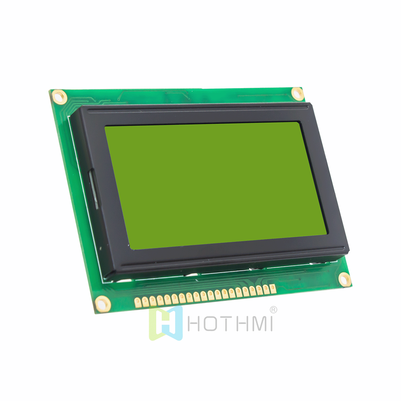 3.2"yellow-green graphic display/128x64 graphic LCD module/STN positive yellow-green backlight/KS0108