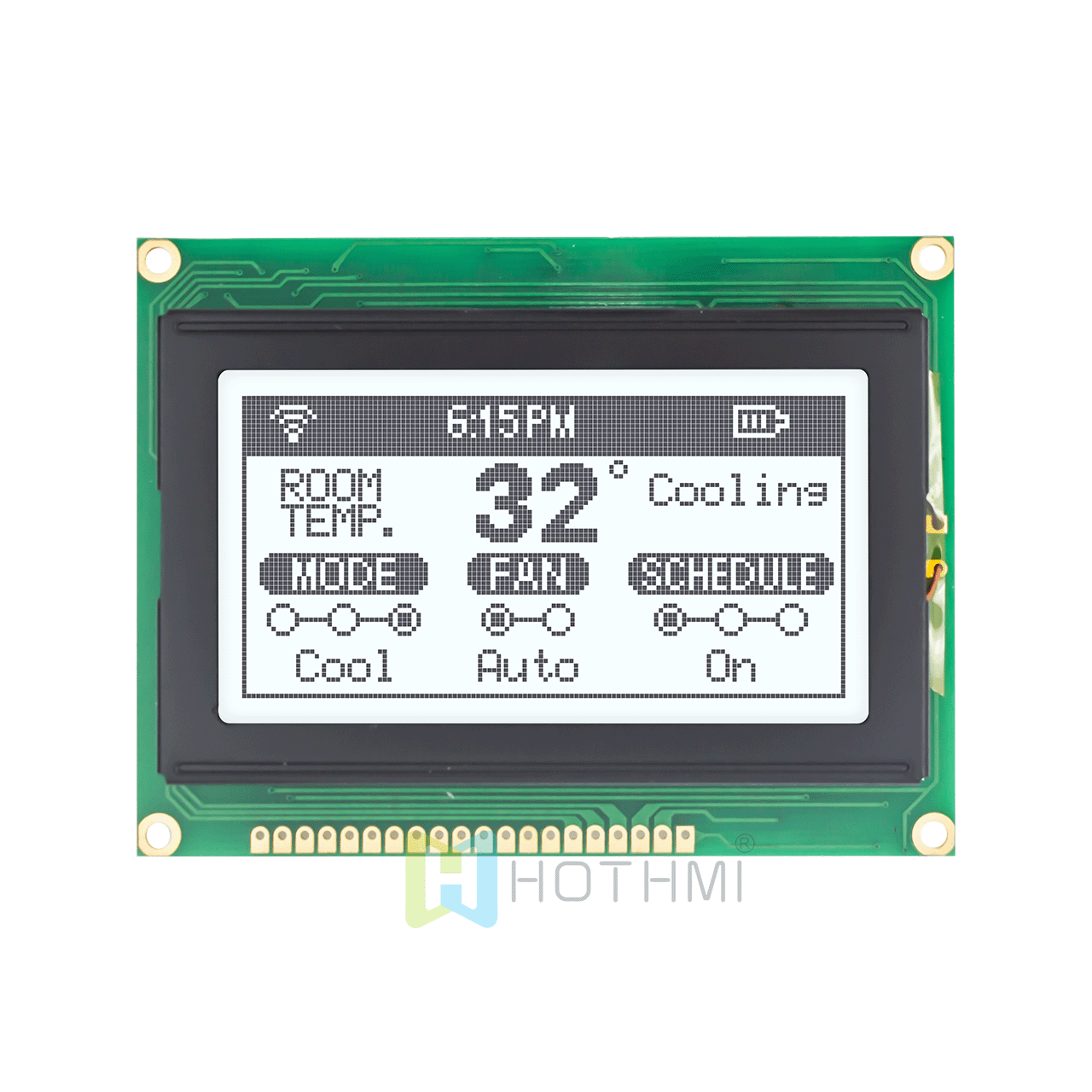 3.2"white background graphic display/128x64 graphic LCD module/FSTN forward/white gray image/KS0108/ks0107 or compatible