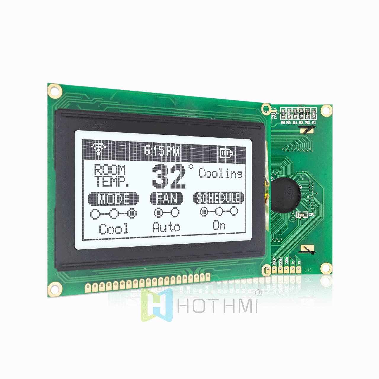 3.2"white background graphic display/128x64 graphic LCD module/FSTN forward/white gray image/KS0108/ks0107 or compatible