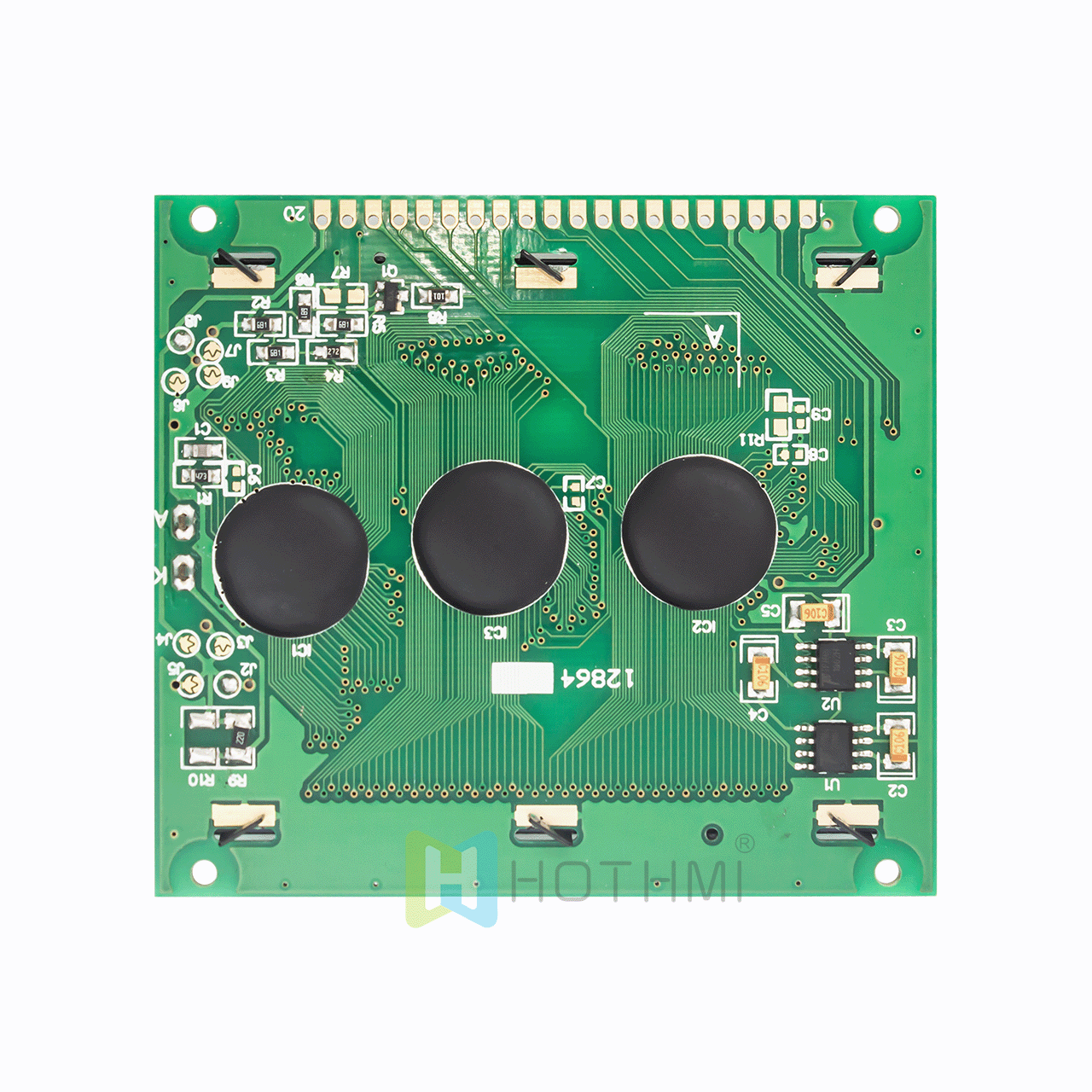 3" Yellow Green Graphic LCD Display/128x64 Graphic LCD Display Module/For Arduino/KS0108 or compatible