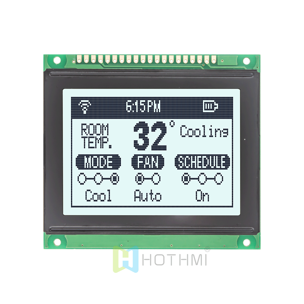 128x64 Graphic LCD Display Module | FSTN+ With White Backlight For Arduino
