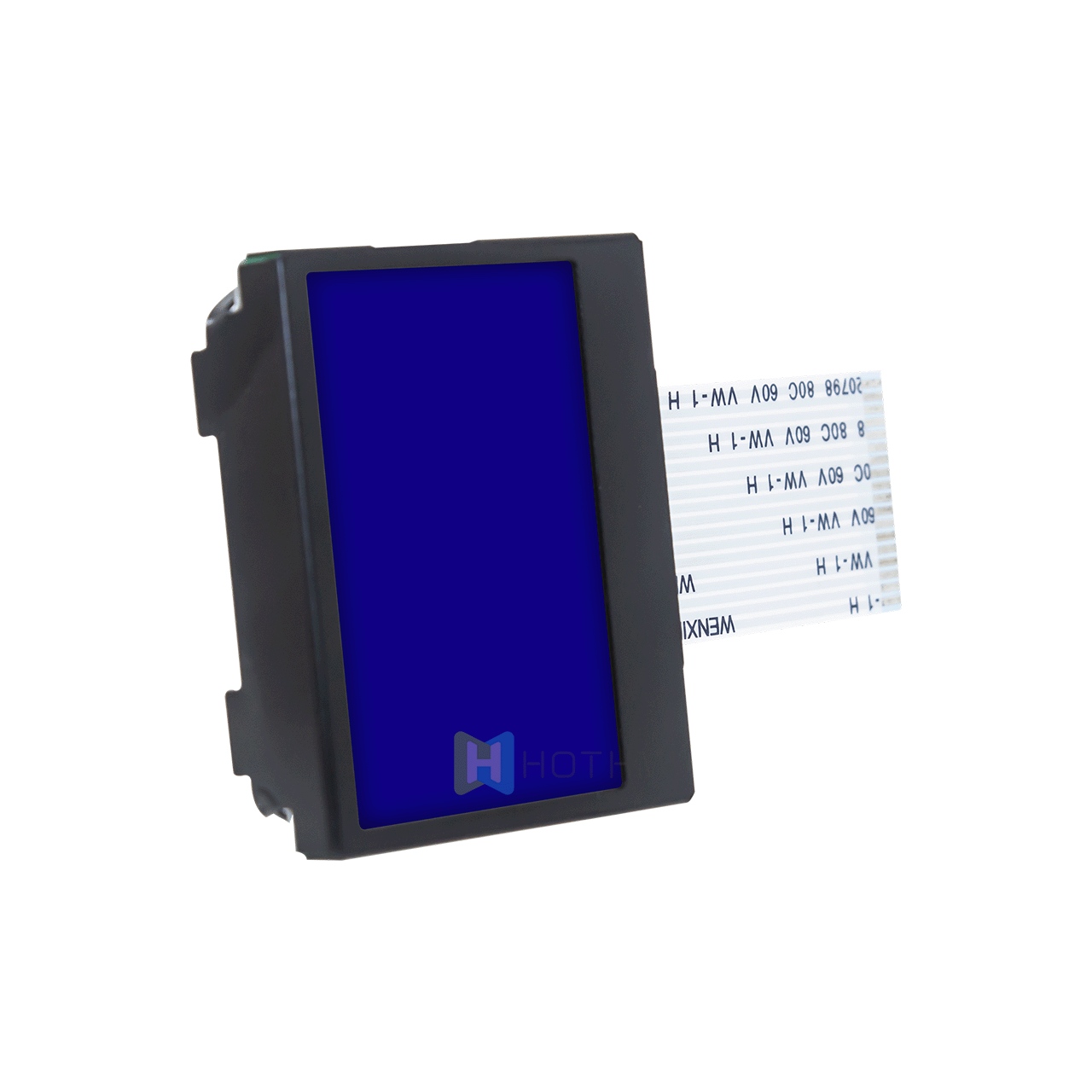 1.7-inch graphic dot matrix module/128x64 resolution/white text on blue background/ST7565R control chip/MCU