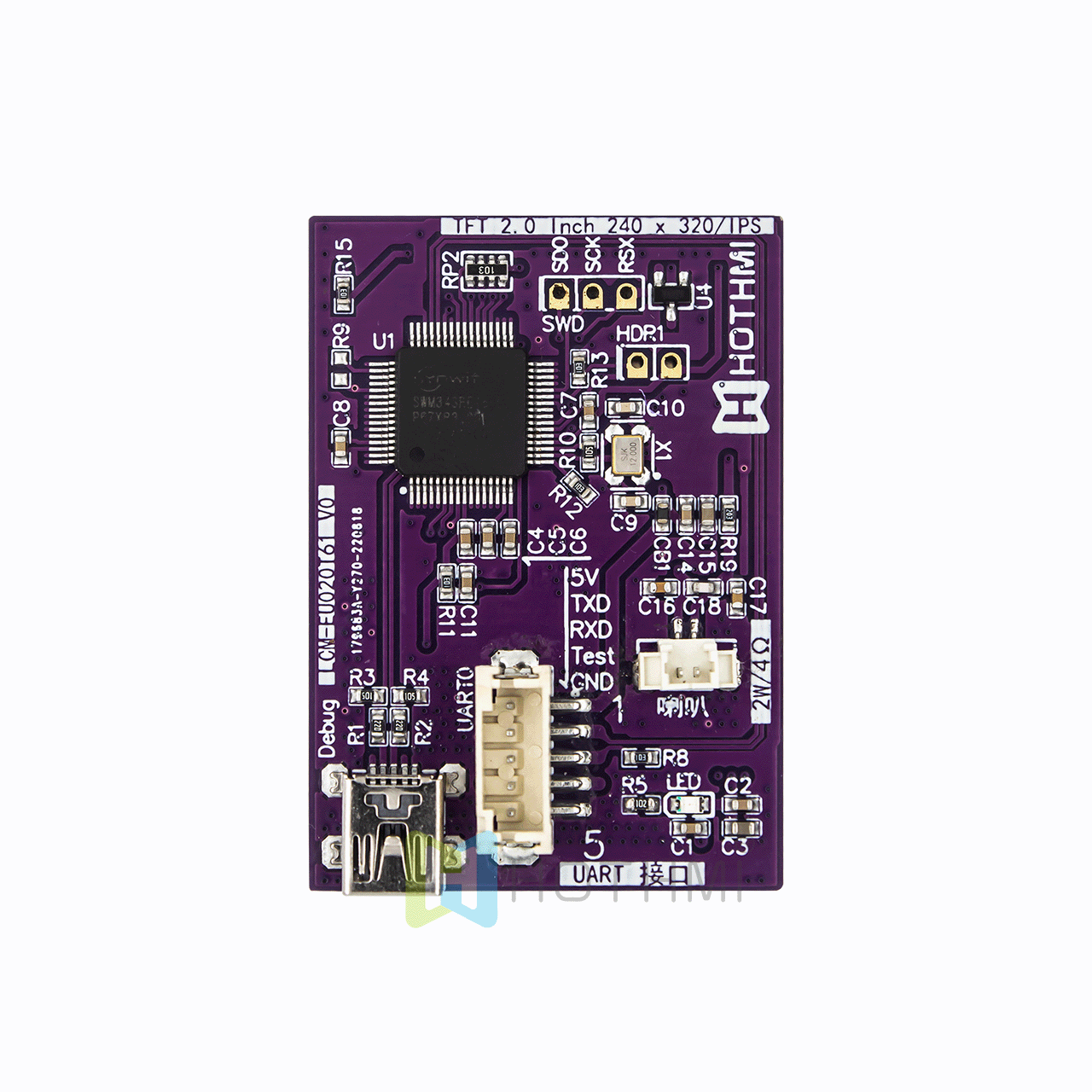 2.0 Inch IPS TFT Display Module | 240x320 Sunlight Readable UART Interface (Controller-Free)