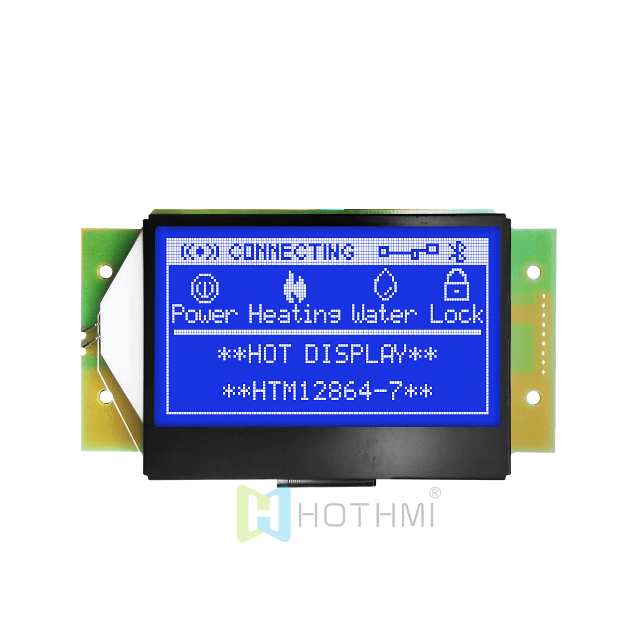 3" Blue Background White Font 128x64 Graphic LCD Display Module | ST7565R | SPI for Arduino