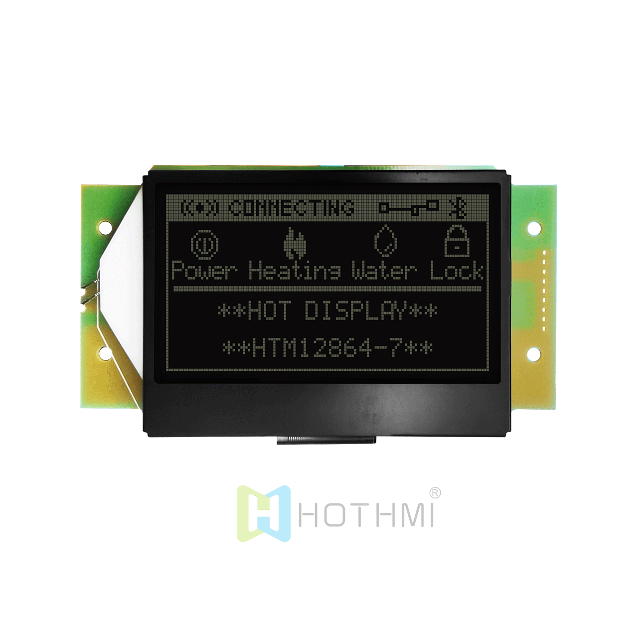 3.0-inch black 128x64 graphic display LCD module|ST7565R | DFSTN negative display