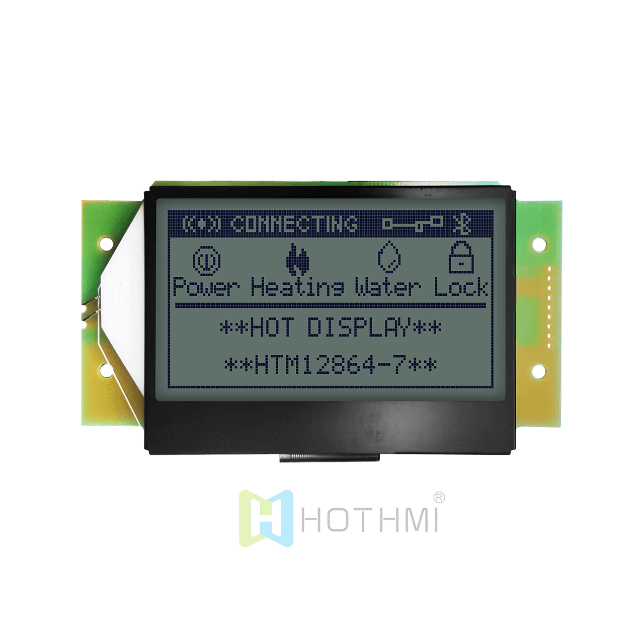 3.0-inch graphic LCD module | 128x64 graphic display LCD module | STN+ yellow-green backlight | 5.0V | ST7565R controller