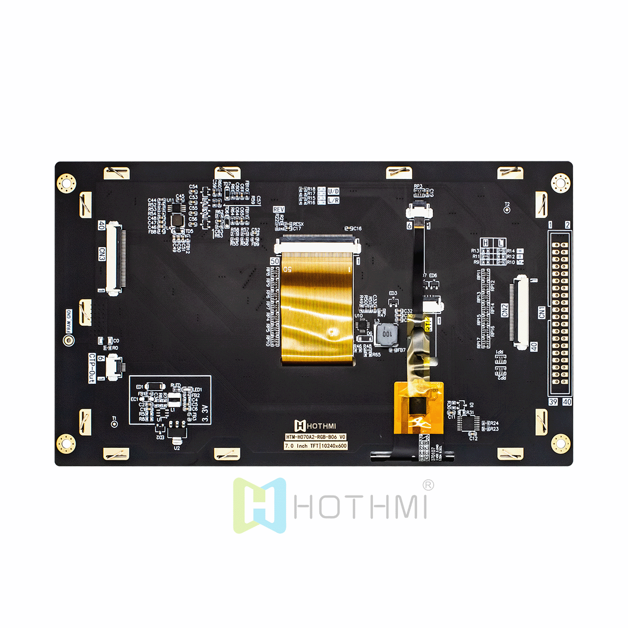 7" TFT LCD Display Module | 1024x600 Resolution With Capacitive Touch