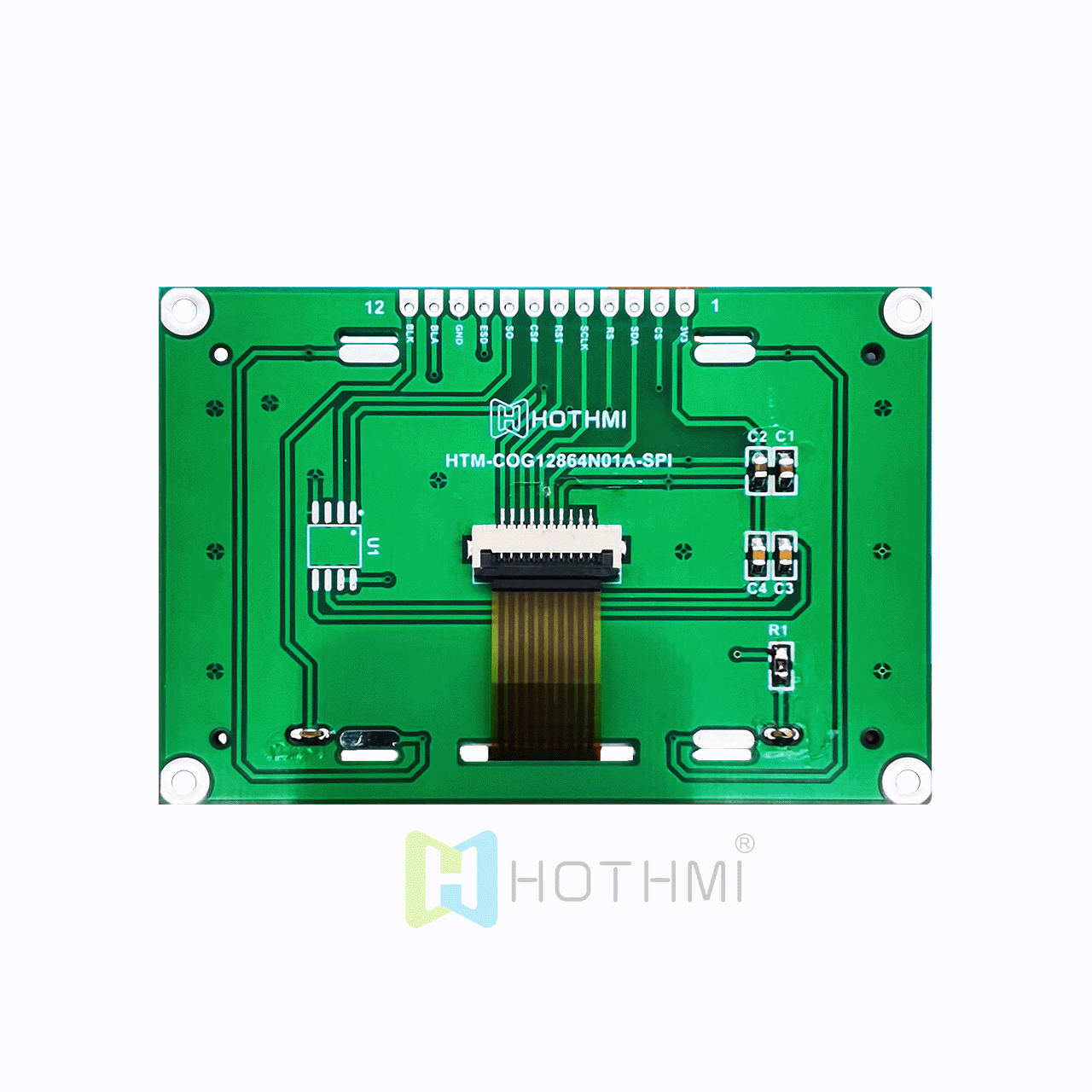 2.7-inch 12864 graphic LCD module/LCM128x64 graphic dot matrix module/grey background with blue characters/ST7567 controller/STN+