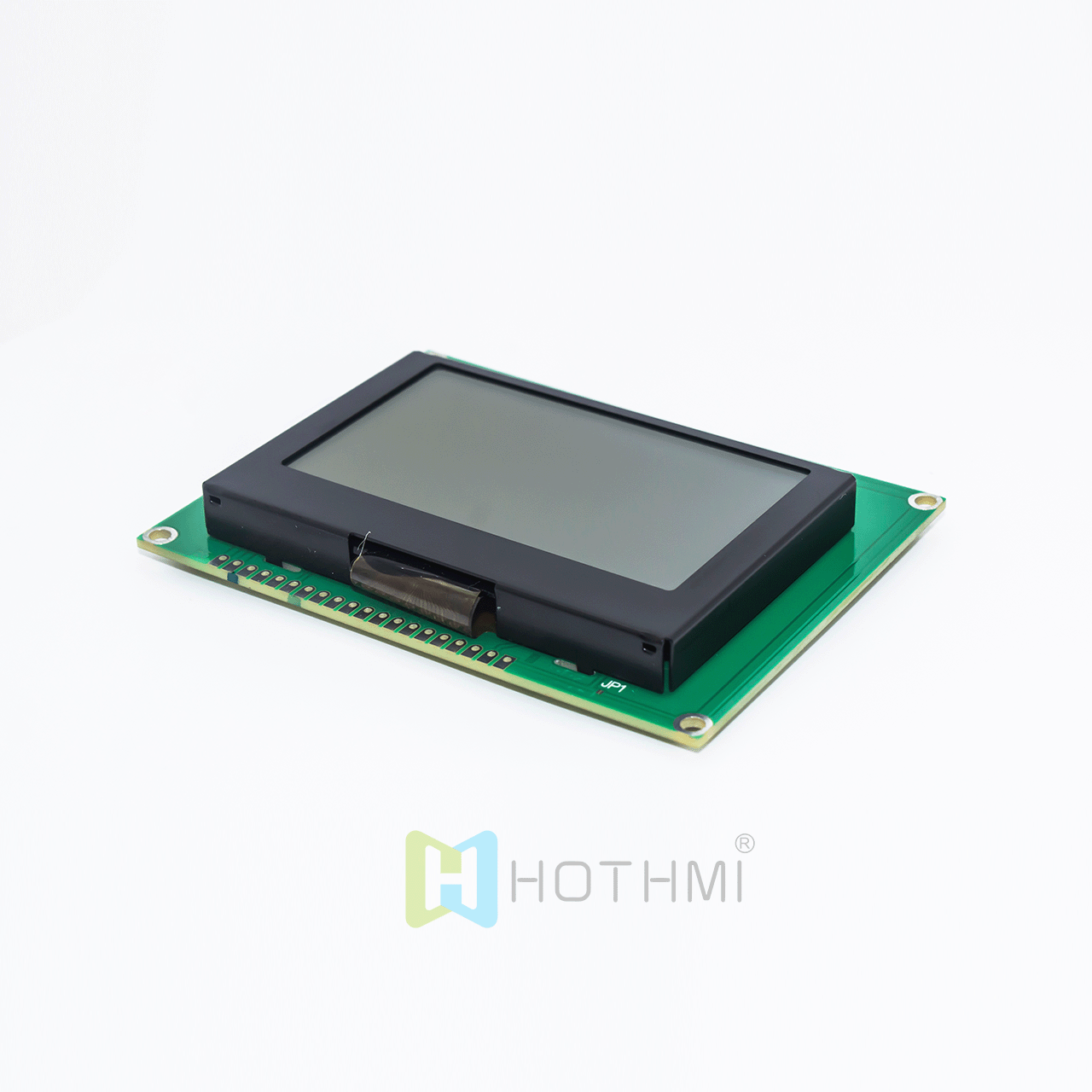 3 Inch 128x64 Graphic LCD Module | Blue Pixels On White Background