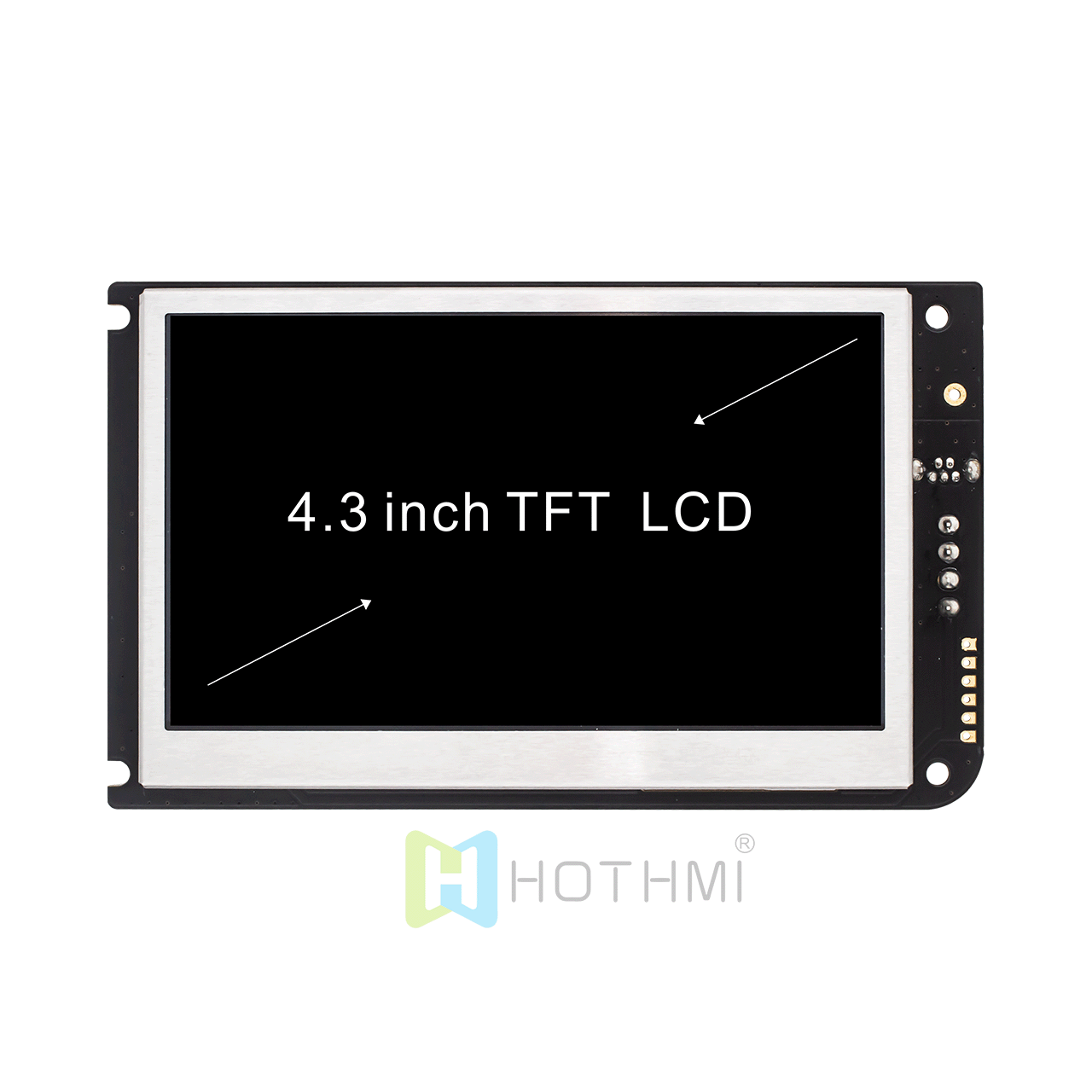 4.3-Inch 800x480 TFT LCD Module With RTP