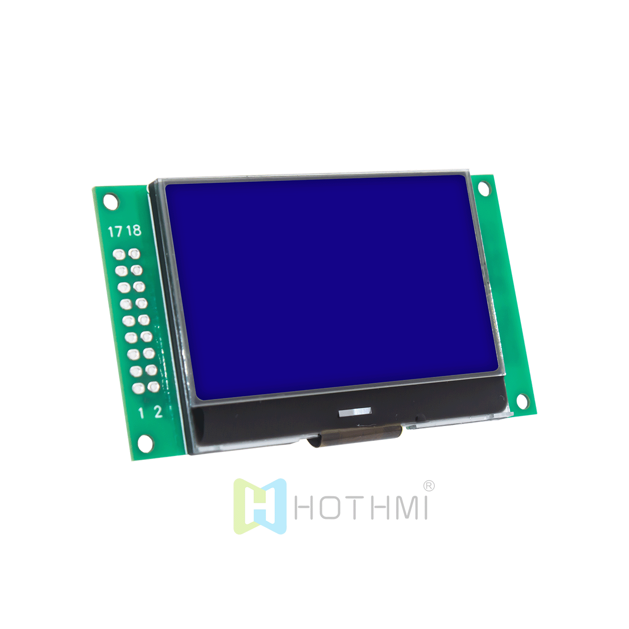 2.4 inch 132x64 graphic lcd screen/64x132 graphic dot matrix lcd module/STN negative display/blue background with white characters