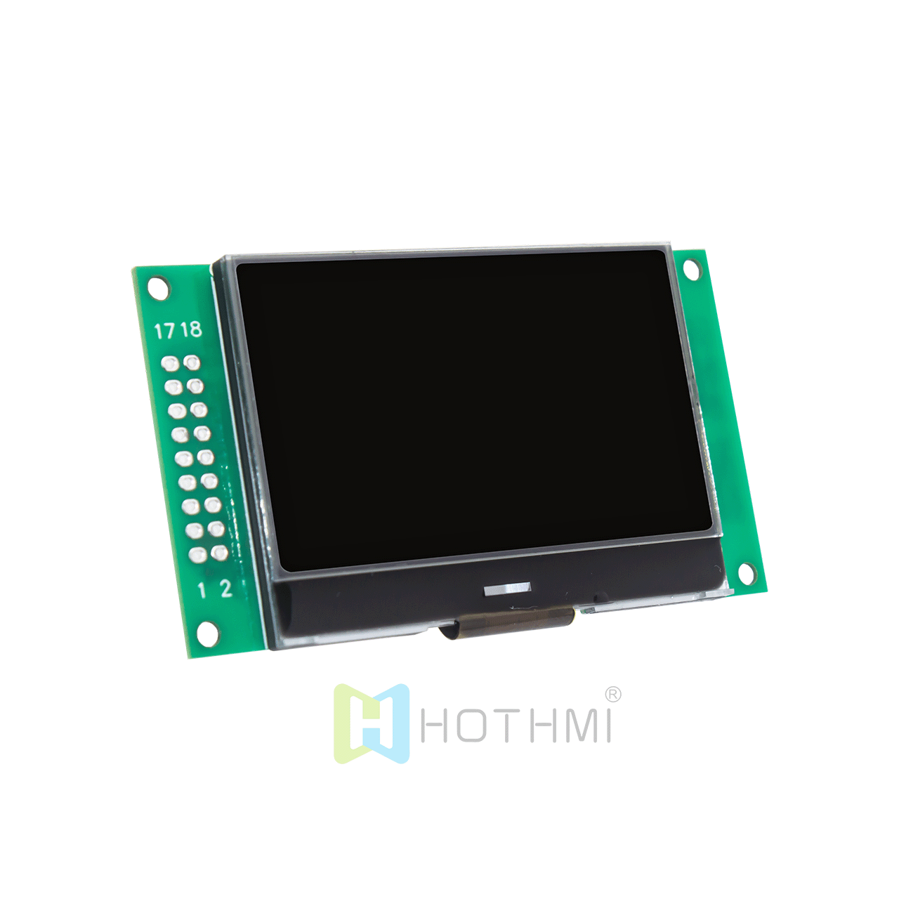 2.4-inch 132x64 LCD graphic LCD screen/132 X 64 graphic dot matrix LCD module/DFSTN negative display/white text on black background