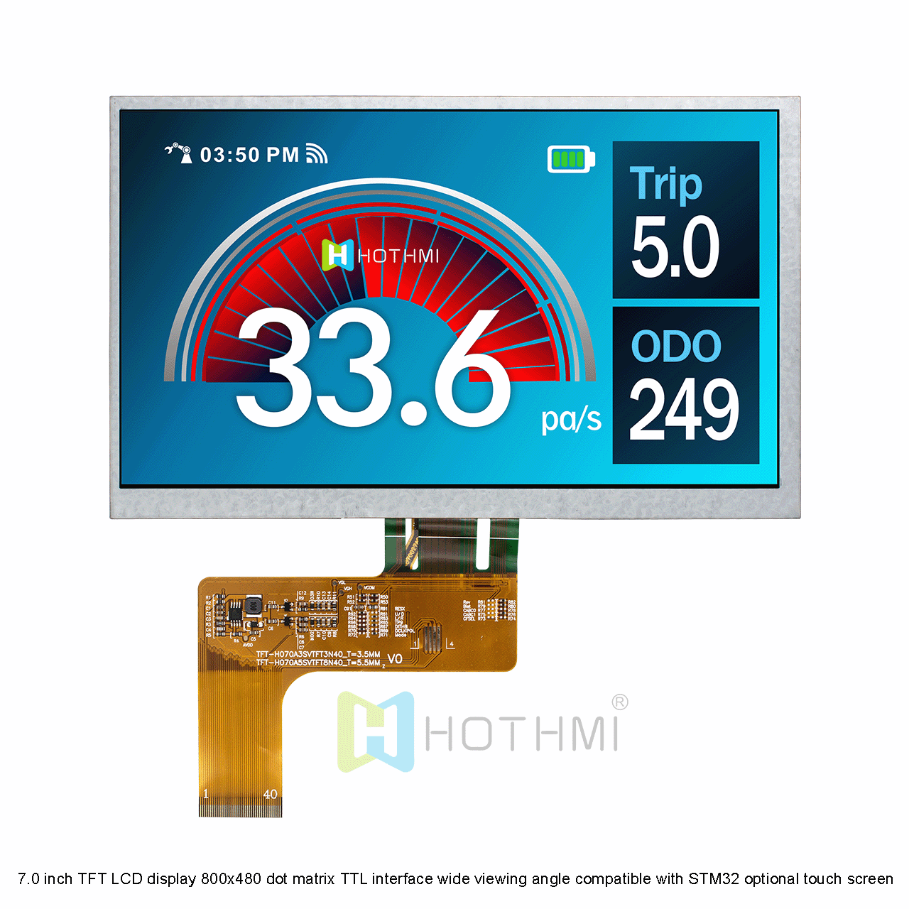 7 Inch 800x480 TFT LCD Display With RGB Interface