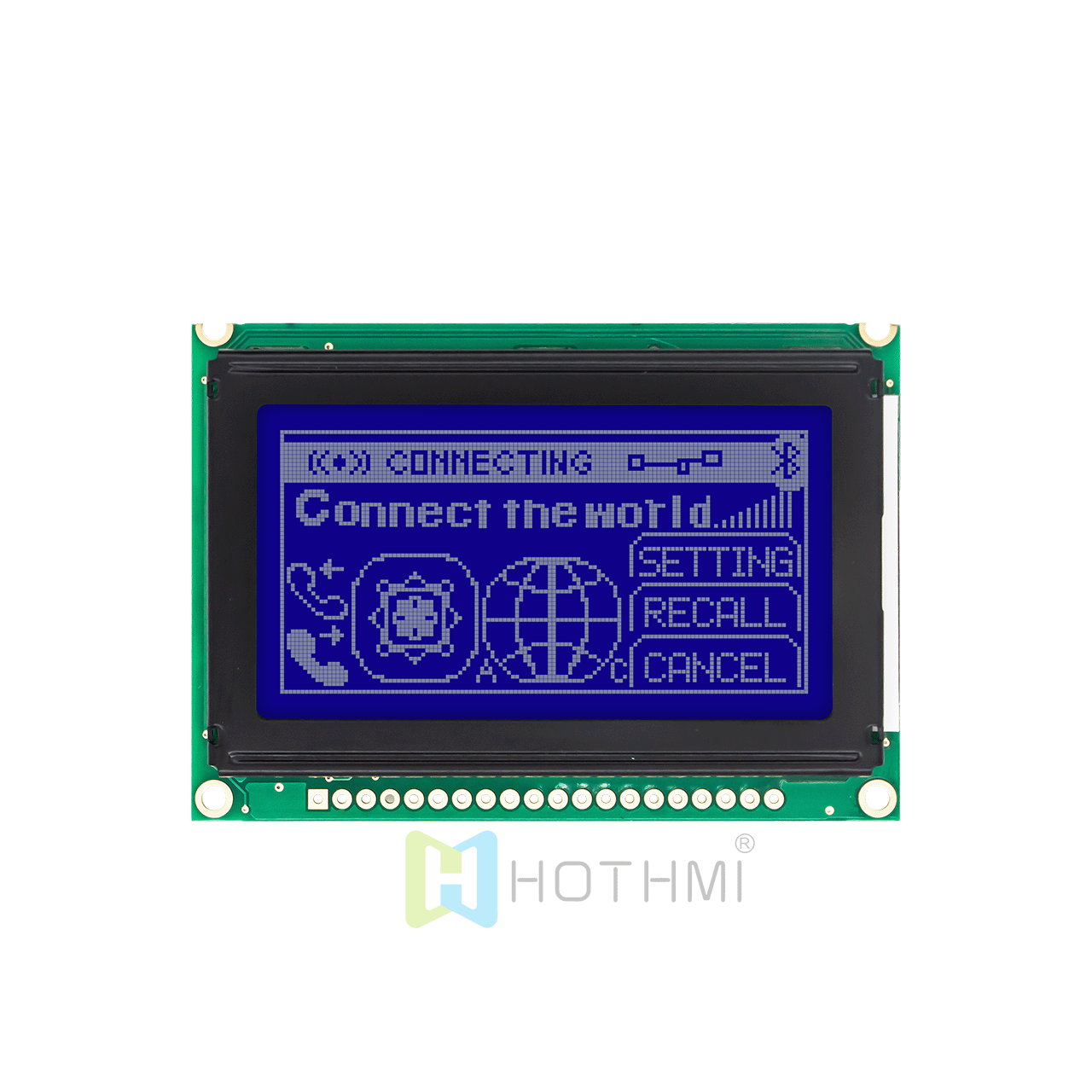 2.7 inch STN negative display blue background white text 128x64 graphic LCD display module | MCU | for Arduino