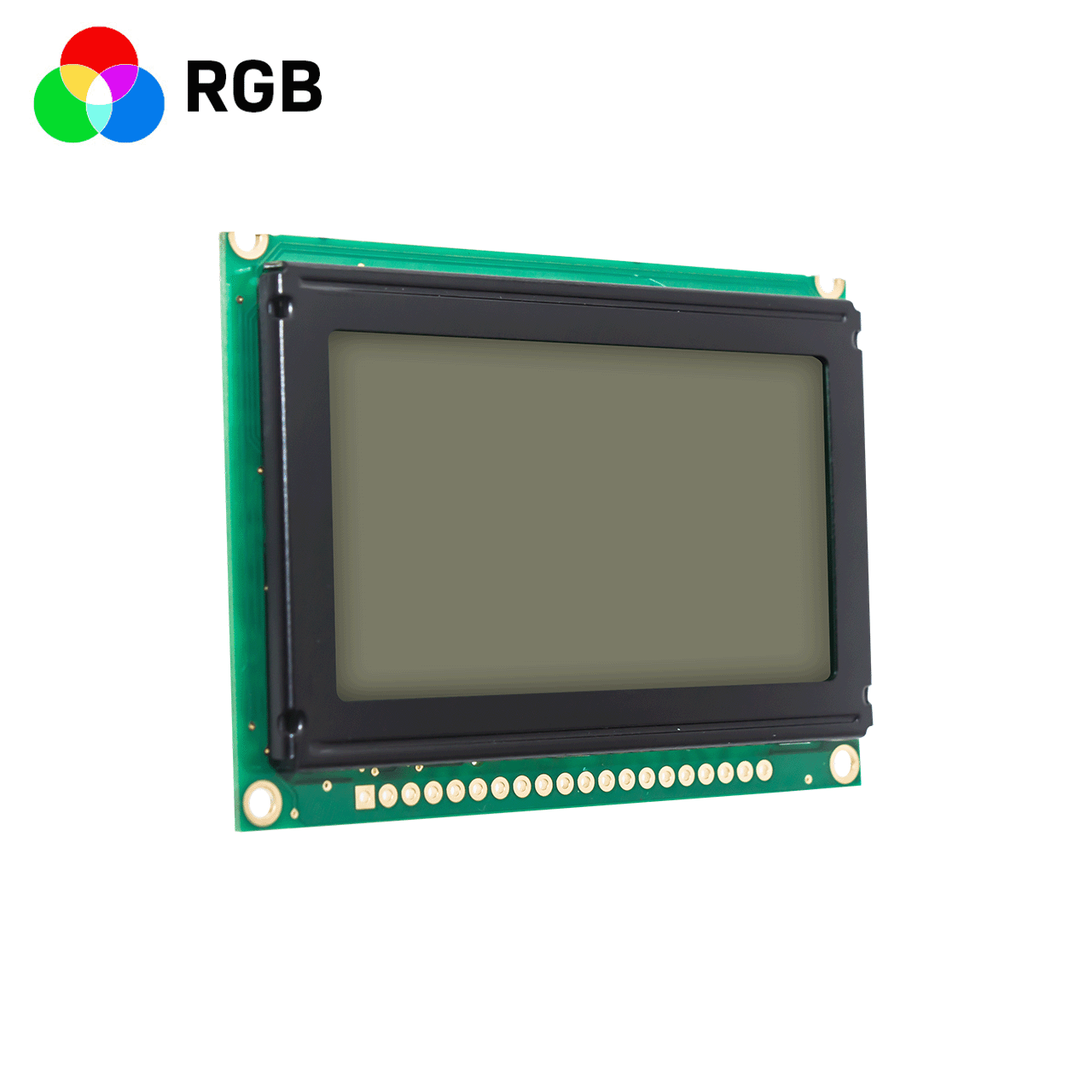 2.7 inch 128x64 LCD Graphic Liquid Crystal Dot Matrix Module | Red Green Blue Backlight | FSTN Positive Polarizer | Arduino