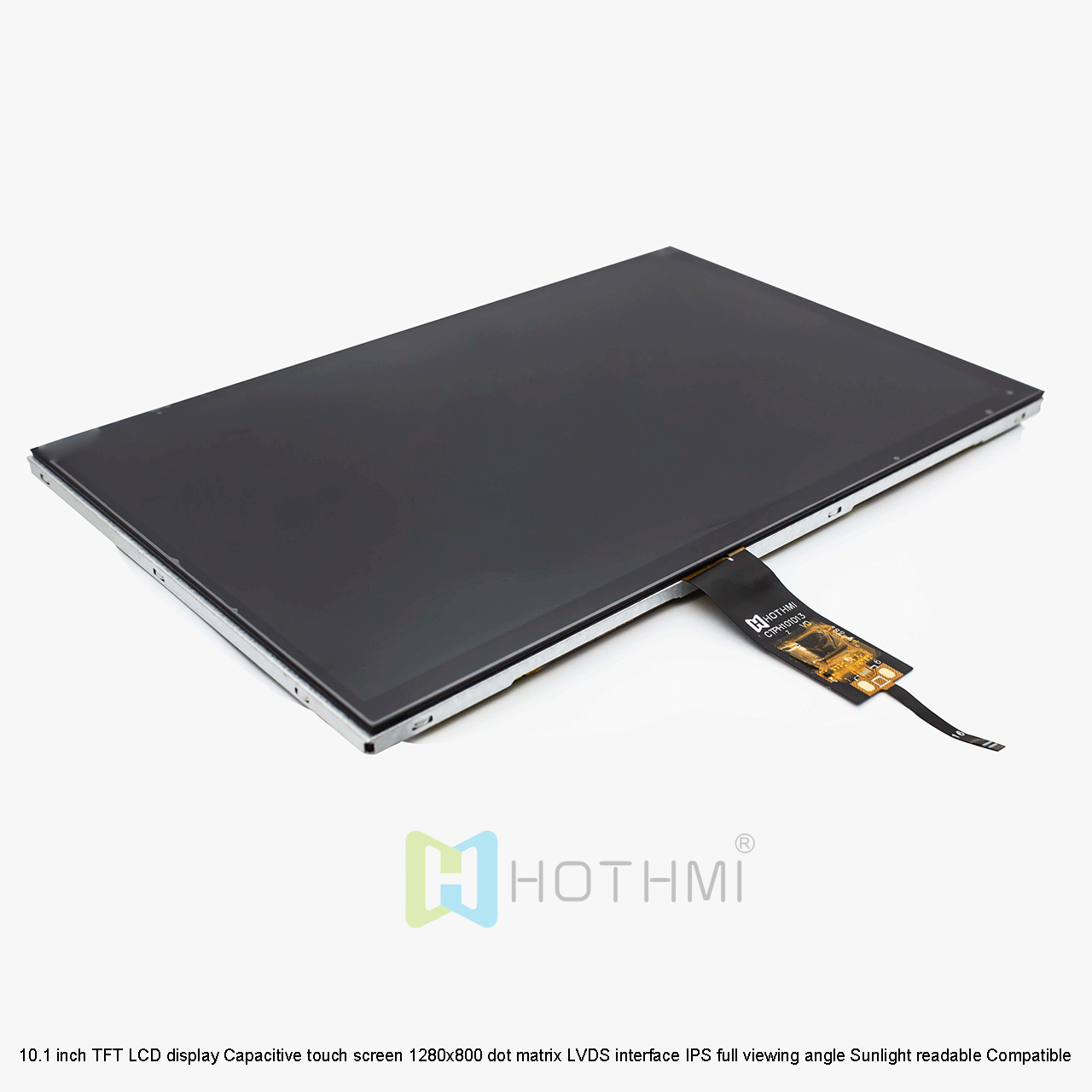 10.1 inch TFT LCD Display With PCAP |1280x800 Resolution LVDS Interface Sunlight Readable