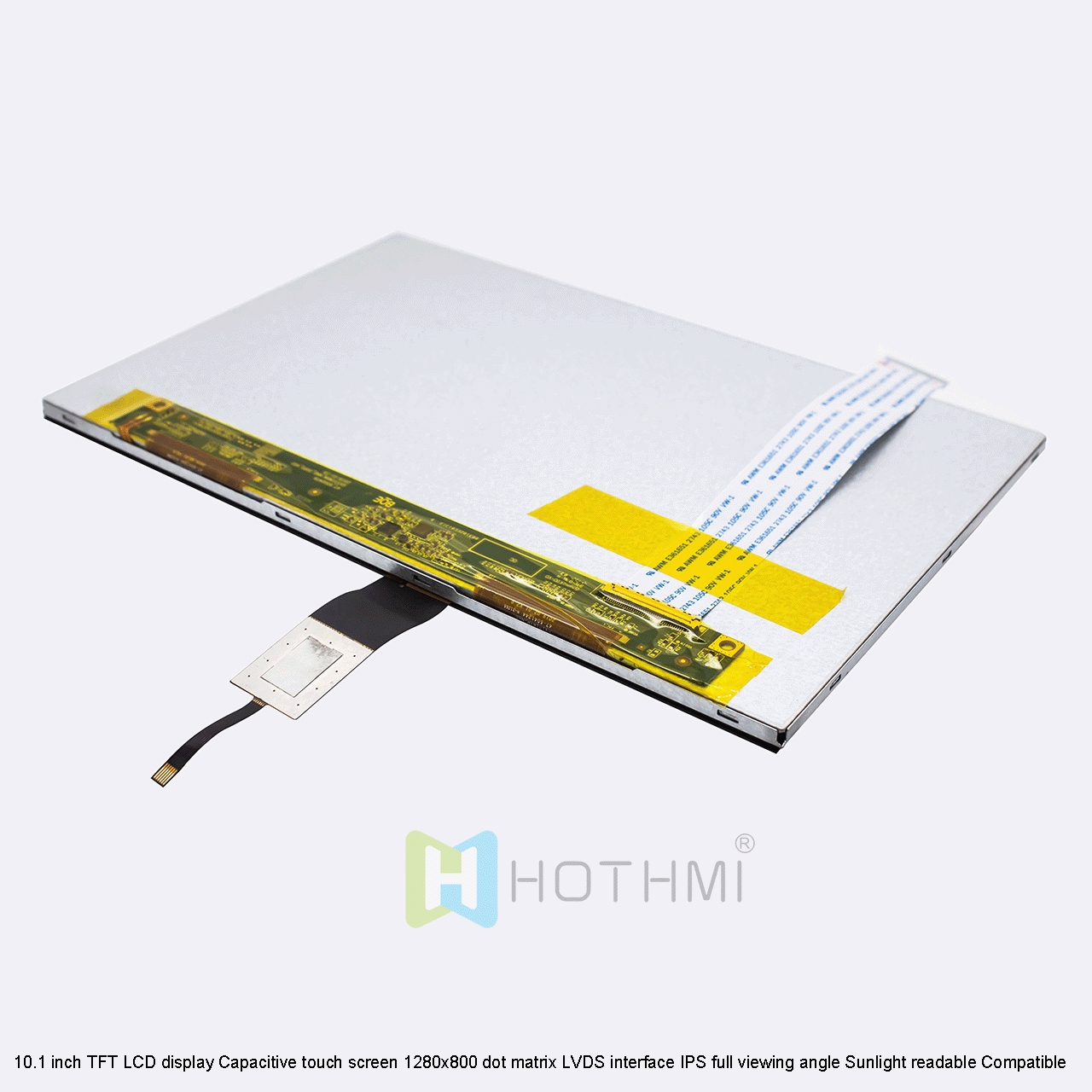 10.1 inch TFT LCD Display With PCAP |1280x800 Resolution LVDS Interface Sunlight Readable