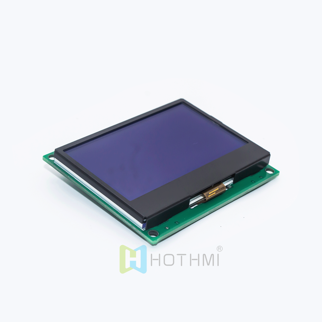 3-inch 128x64 Graphic LCD Display Module | SPI Interface | White Background with Gray Text | FSTN Positive | Transflective Polarizer