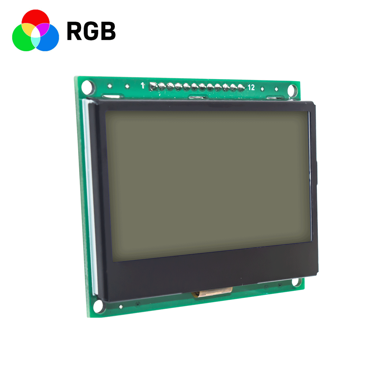 128x64 Graphic LCD Display Module | 3 Inch Graphic LCD Display Module | 3.3V | FSTN +RGB Red Green Blue Backlight | Arduino