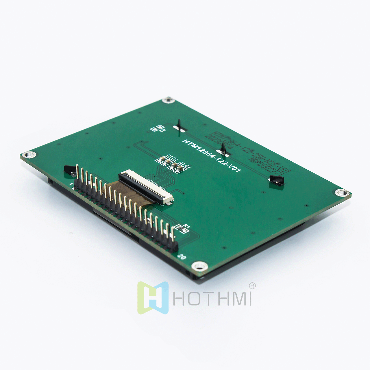 2.7 inch Graphic LCD 128x64 Module | 128 x 64 Graphic LCD | STN Positive | Yellow-green Backlight | SPI Interface