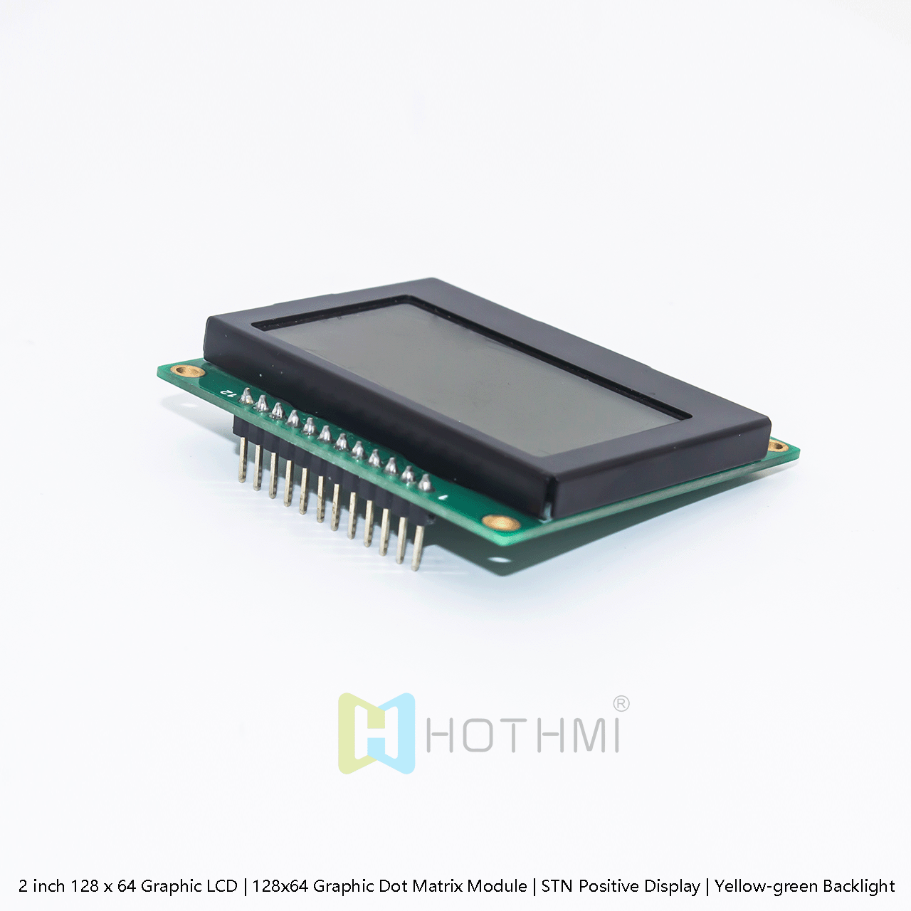 2 inch 128 x 64 LCD Graphic LCD Module | White Backlight | ST7567 SPI | DFSTN Negative Display | Black Background White Characters