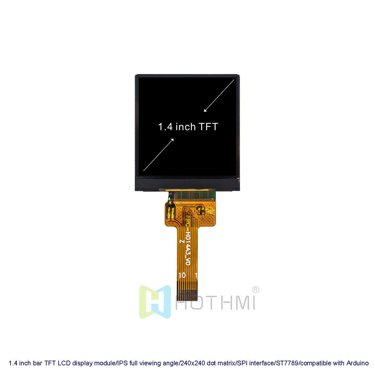 1.4 Inch TFT LCD Display Module | 240x240 Square Screen for Smartwatch