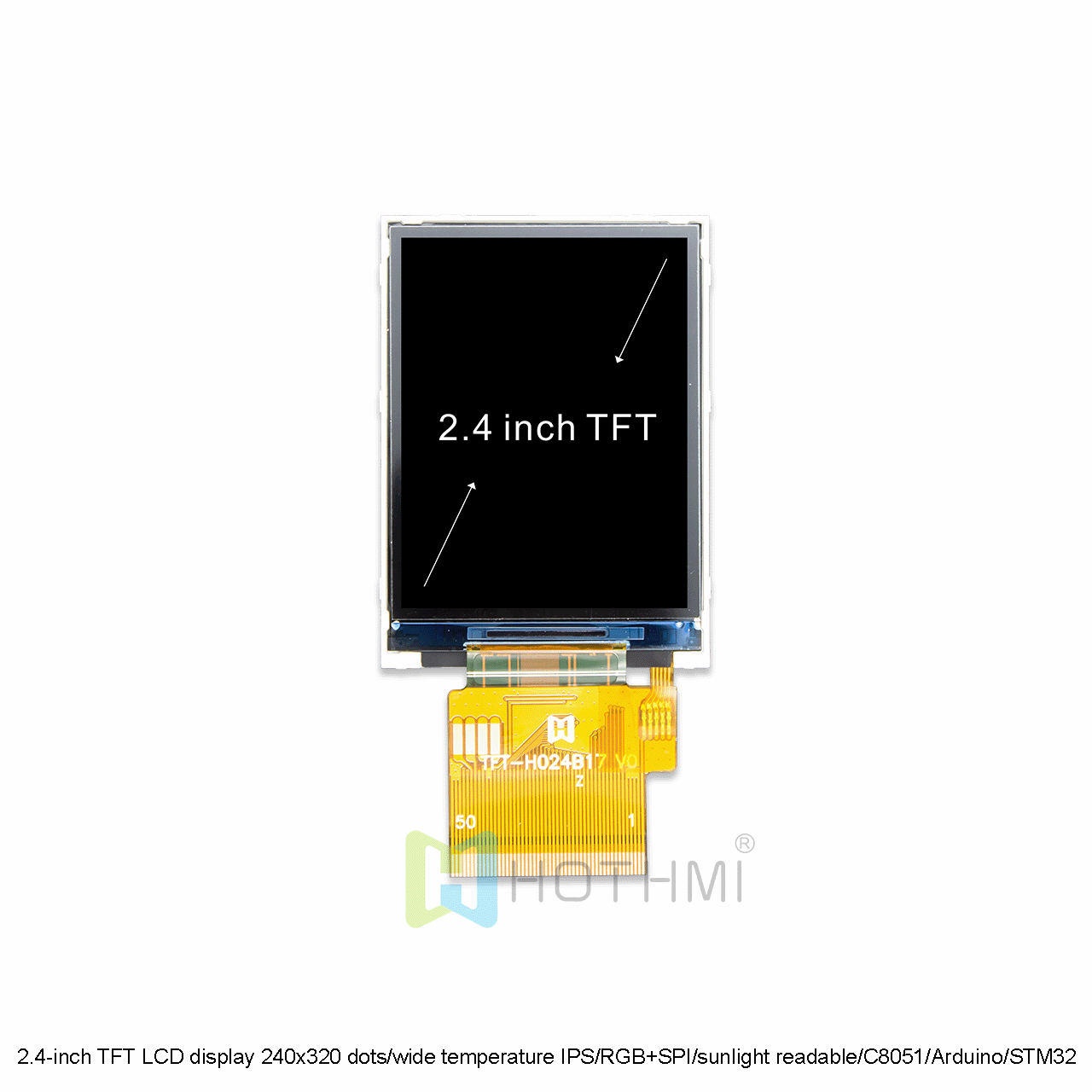 2.4-inch 240x320 TFT LCD Display With RGB Interface