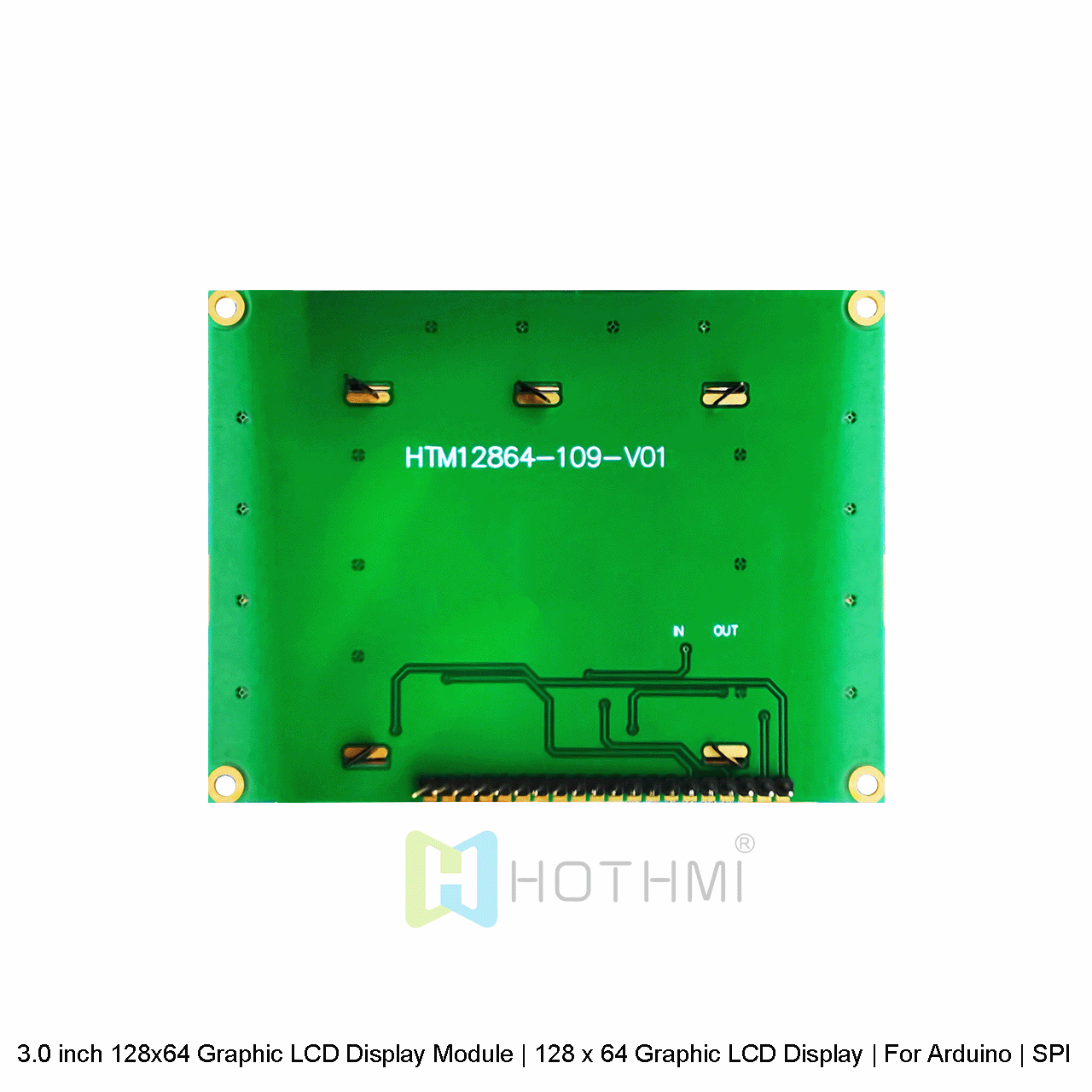 3.0 inch 128x64 Graphic LCD Display Module | 128 x 64 Graphic LCD Display | For Arduino | SPI Interface