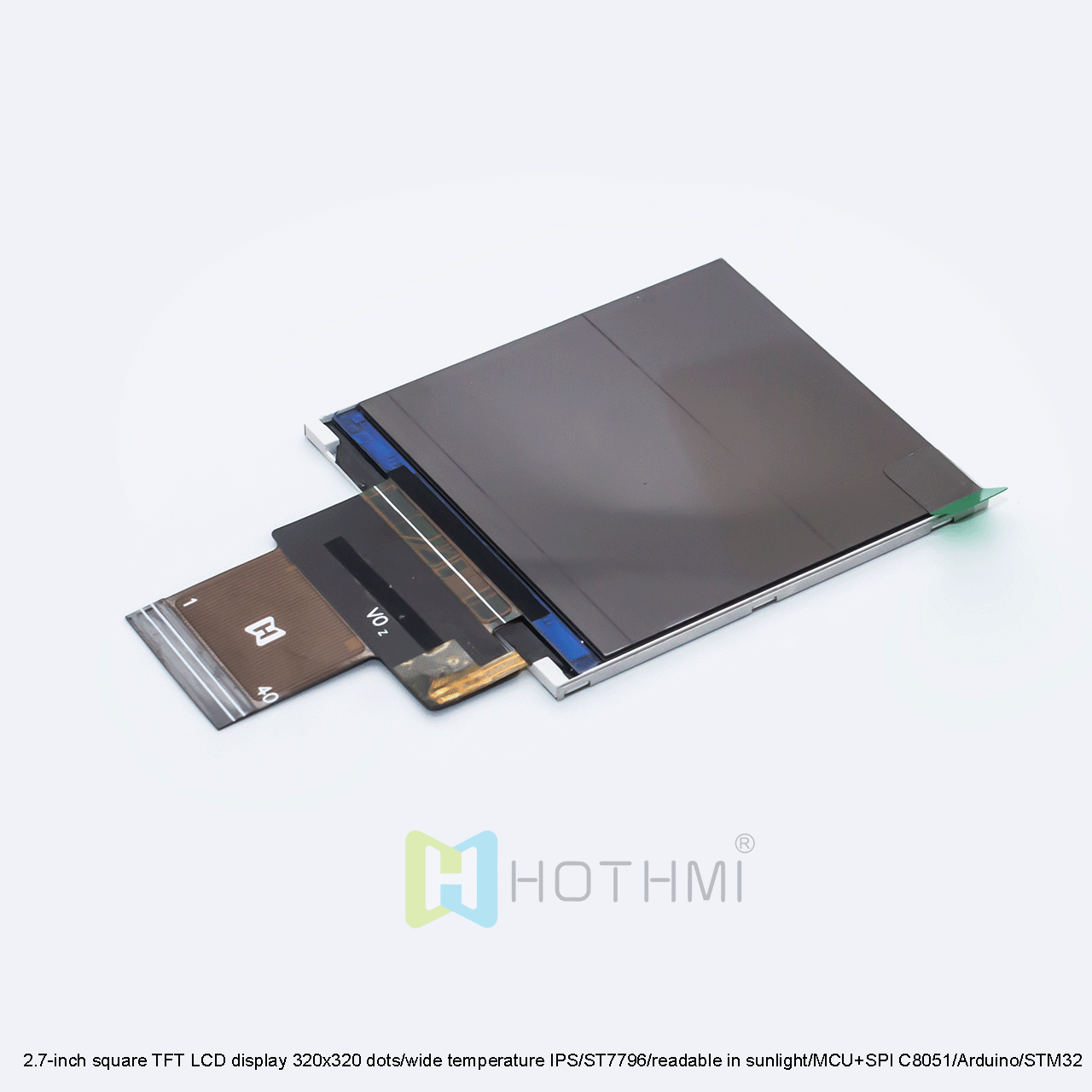 2.7 Inch TFT LCD Display 320x320 Square Screen With ST7796 Controller