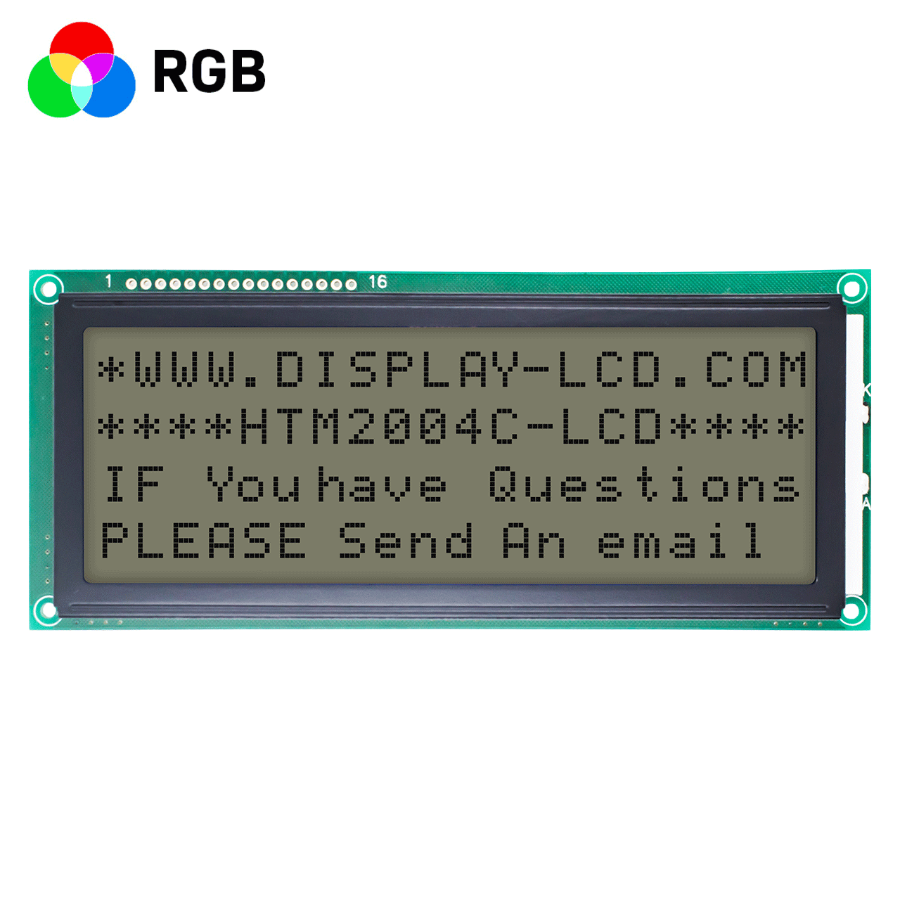 20x4 Character LCD Modules | FSTN (+) With Backlight