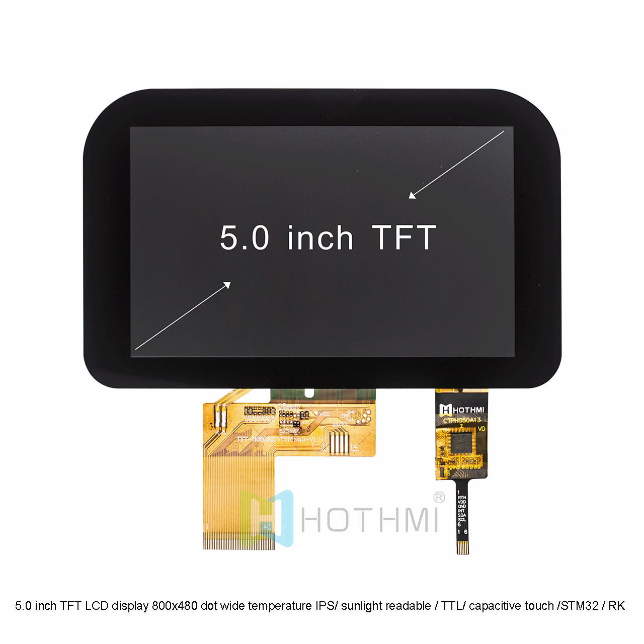 5.0 Inch TFT LCD Display | High Brightness Screen With RGB Interface