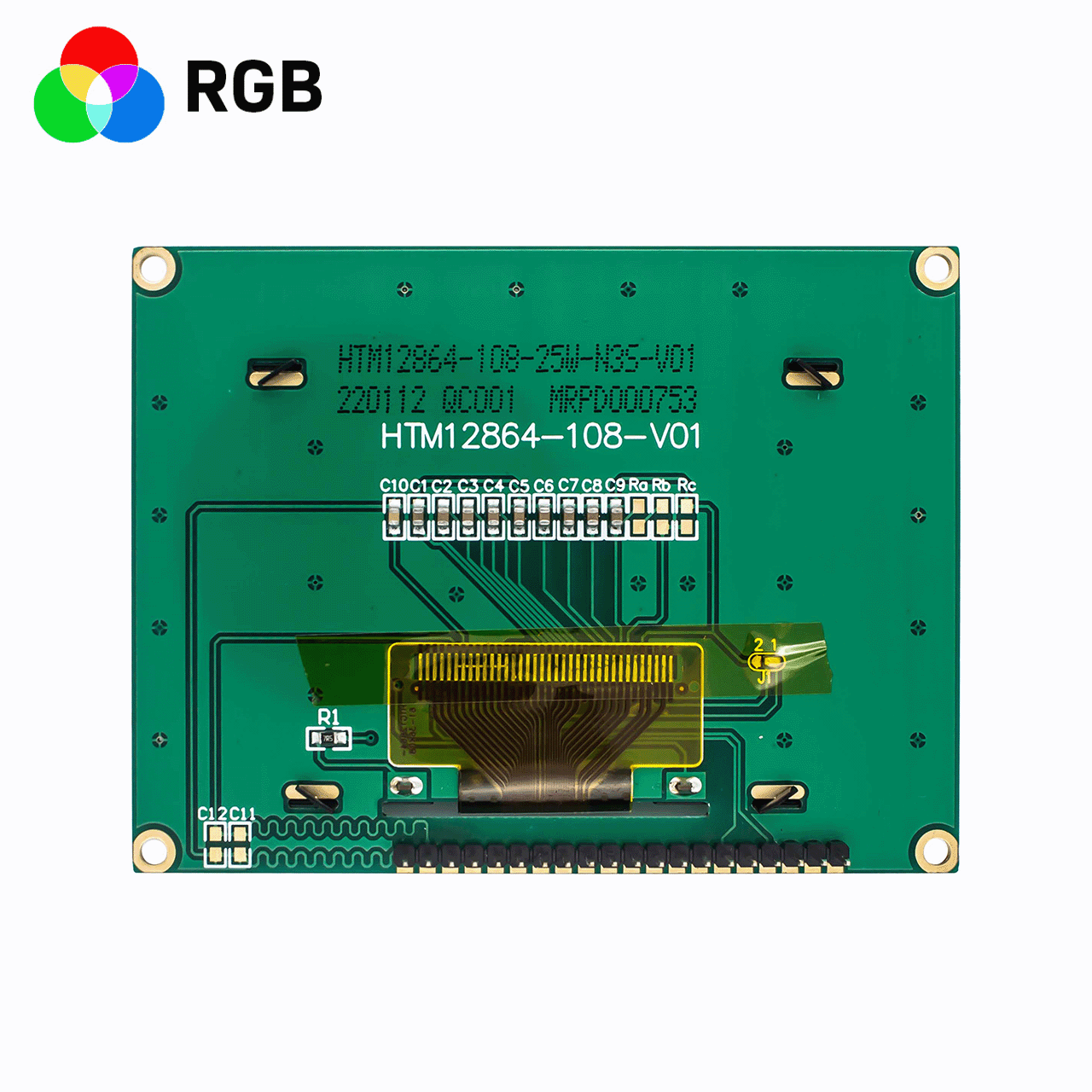 3.2 inch 128x64 Graphic LCD | 128 x 64 Graphic LCD Display Module | SPI Interface | 3.3V | RGB+RGB Backlight arduino