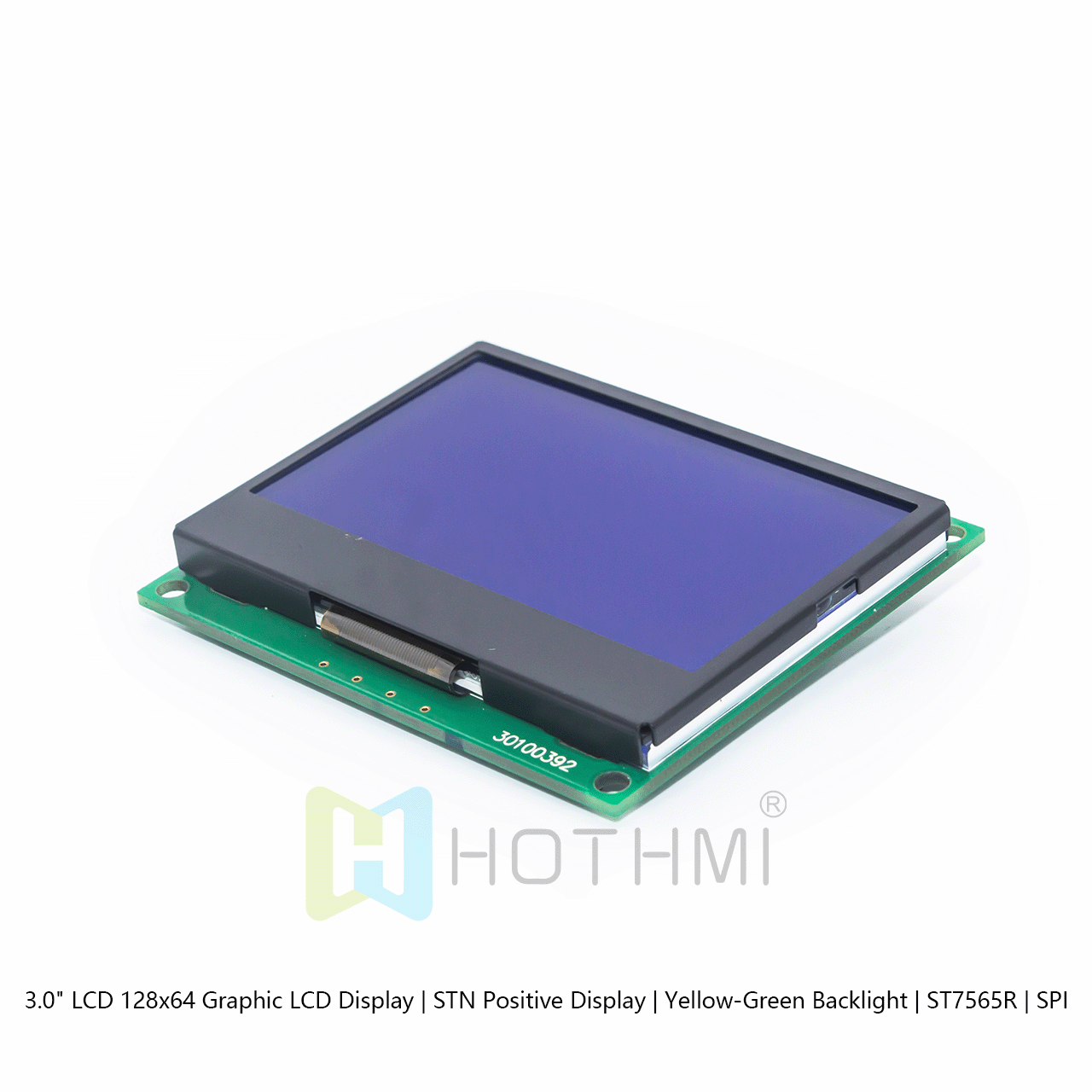 3.0" LCD 128x64 Graphic LCD Display | STN Positive Display | Yellow-Green Backlight | ST7565R | SPI arduino