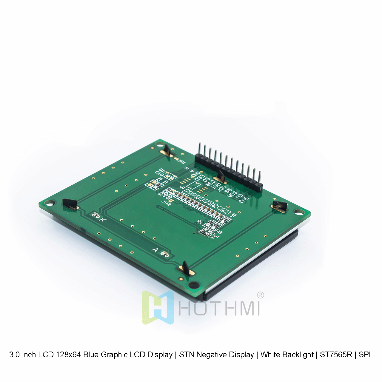 3.0 inch LCD 128x64 Blue Graphic LCD Display | STN Negative Display | White Backlight | ST7565R | SPI arduino