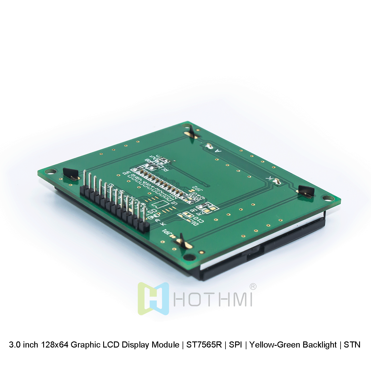 3.0 inch 128x64 Graphic LCD Display Module | ST7565R | SPI | Yellow-Green Backlight | STN Positive Display arduino
