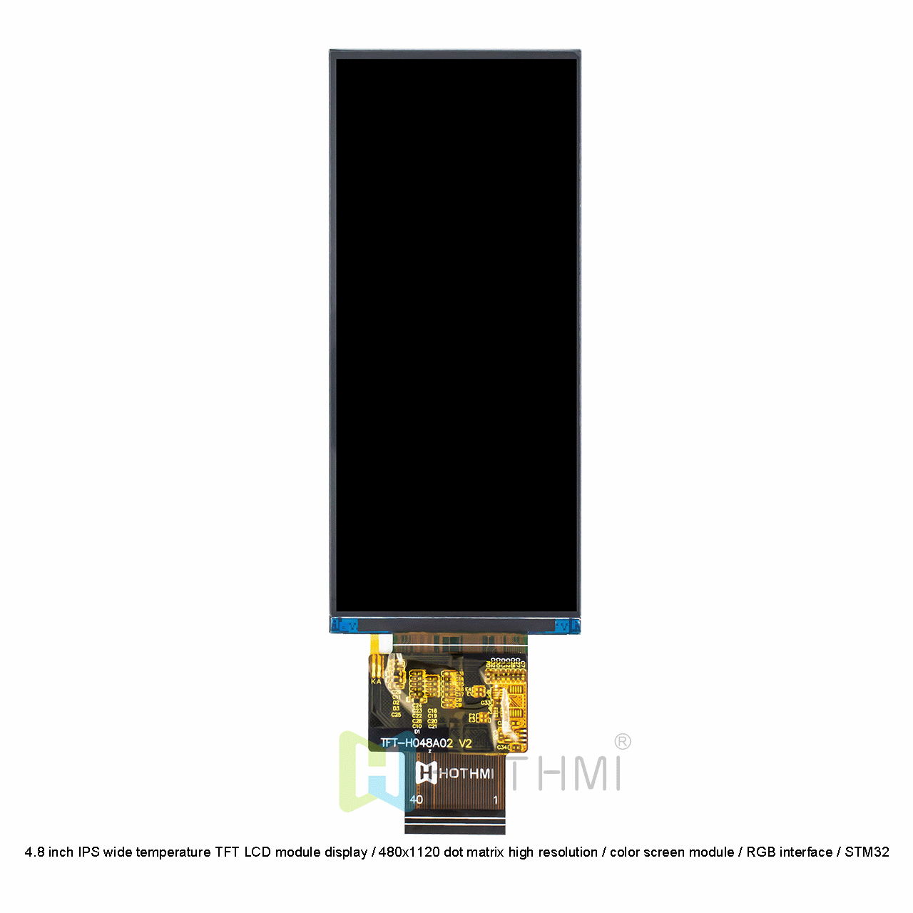 4.8 Inch TFT LCD | 480x1120 Resolution With RGB Interface