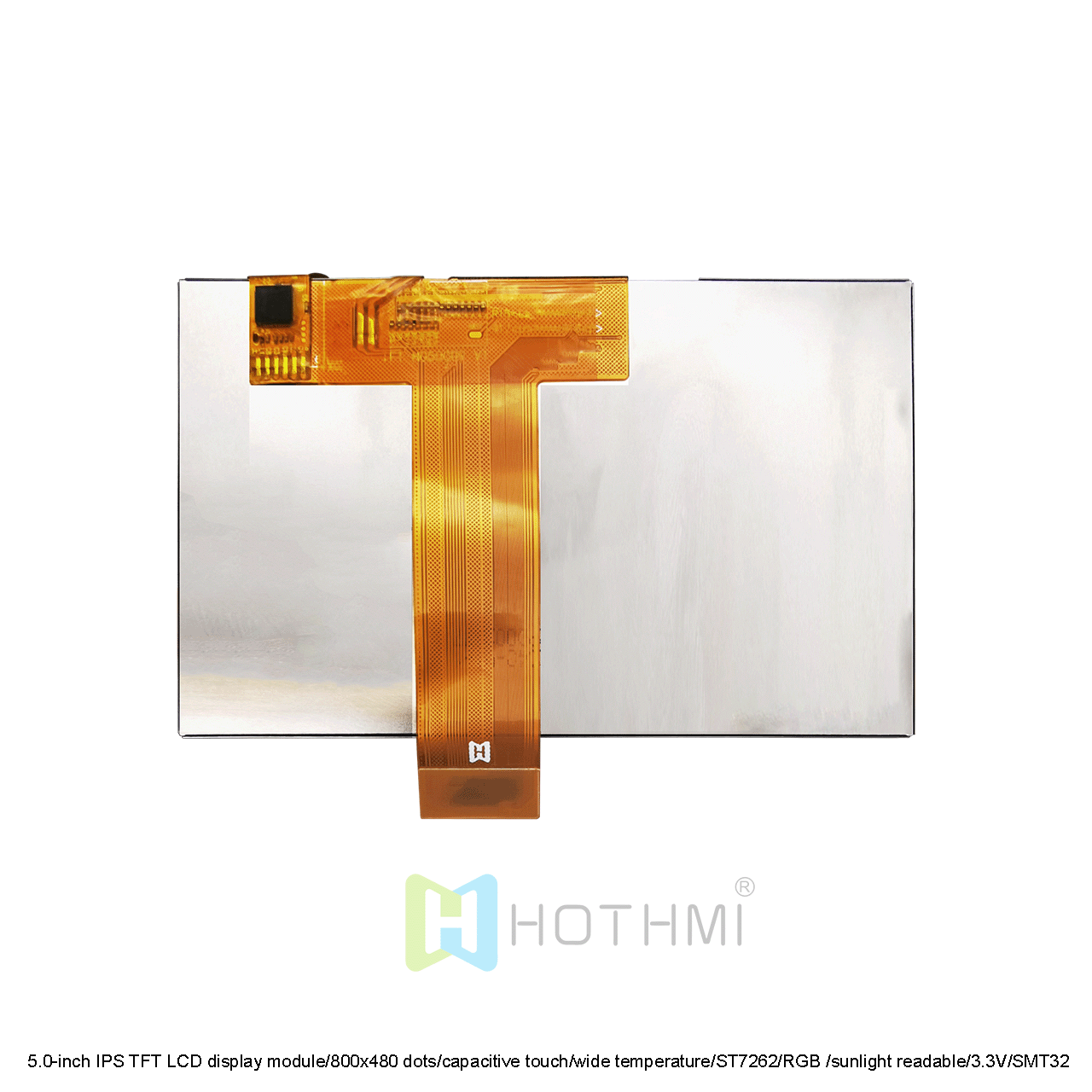 5.0-inch TFT LCD Display Module With RTP Sunlight Readable