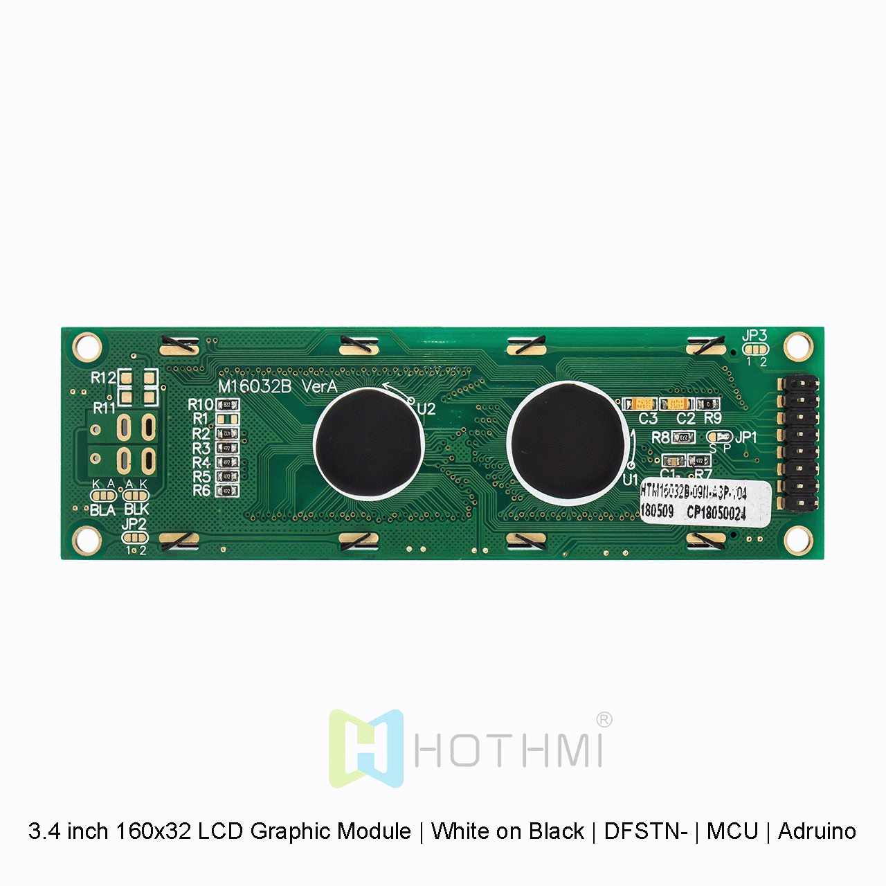 3.4 inch 160x32 LCD Graphic Module | White on Black | DFSTN- | MCU | Arduino