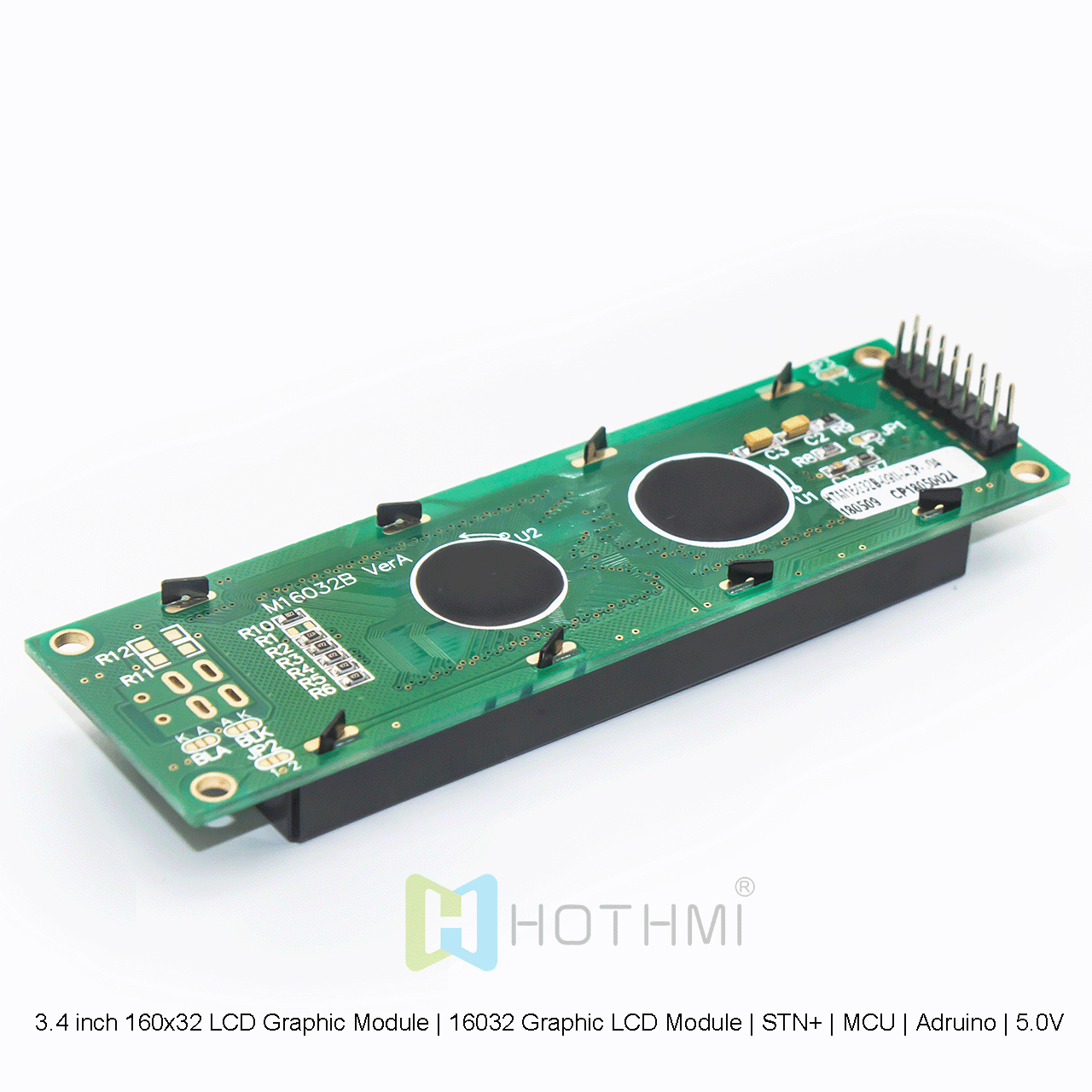 160x32 Graphic LCD Module | STN+Yellow-Green Backlight