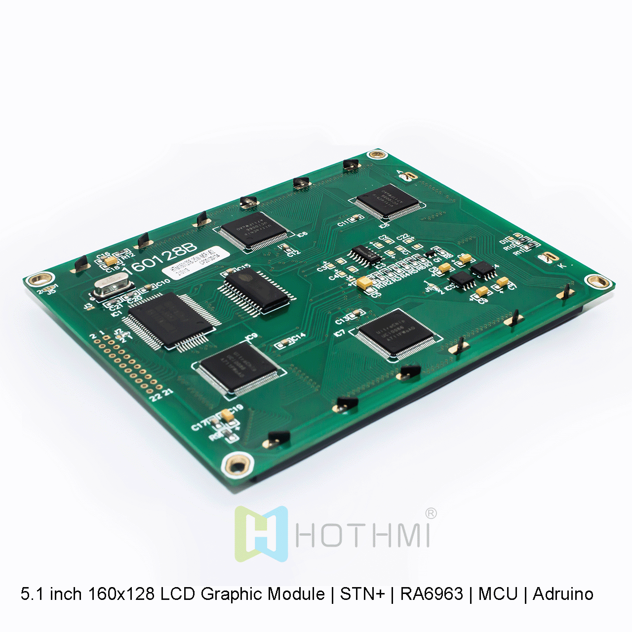 5.1 inch 160x128 LCD Graphic Module | STN+ | RA6963 | MCU | Arduino