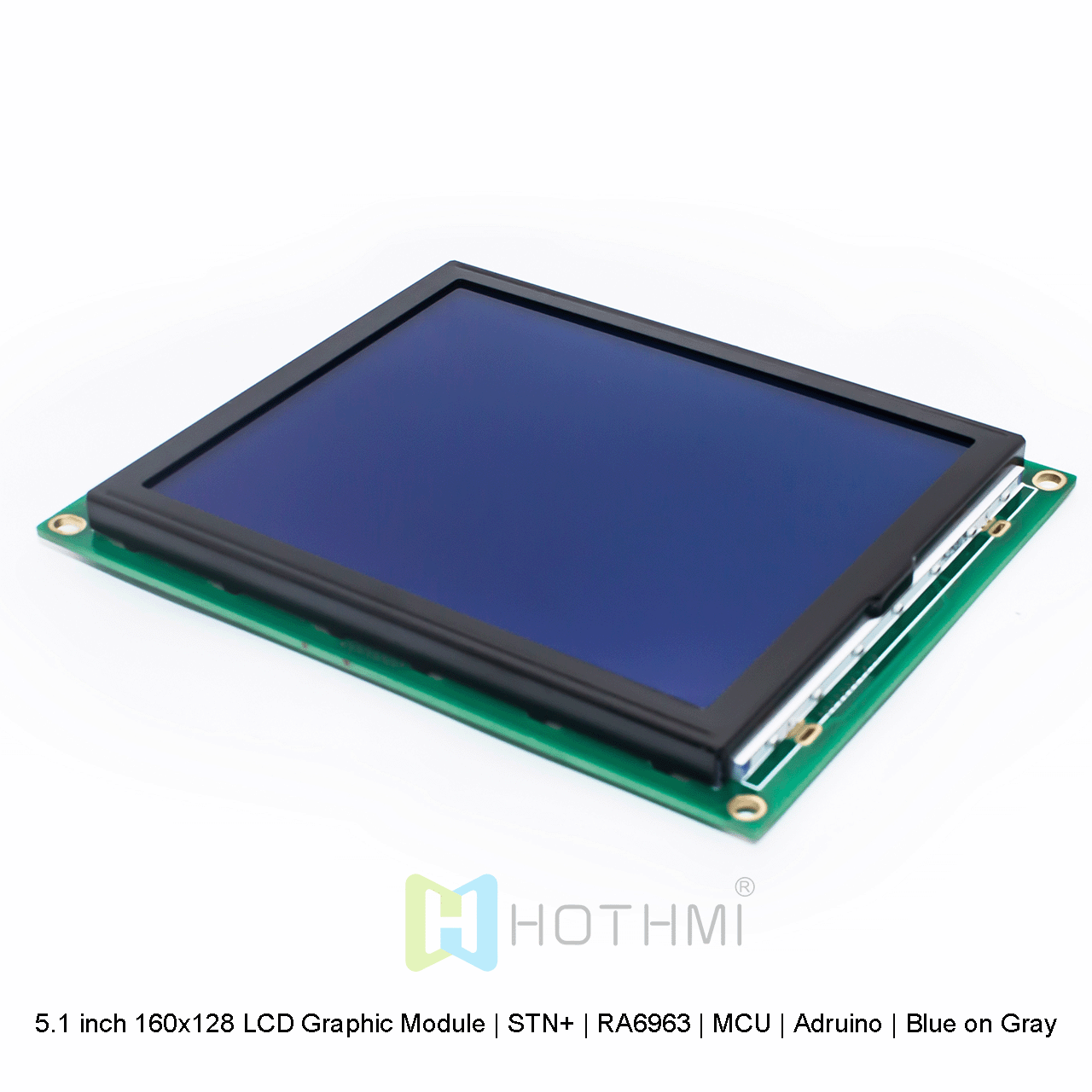 5.1 inch 160x128 LCD Graphic Module | STN+ | RA6963 | MCU | Arduino | Blue on Gray