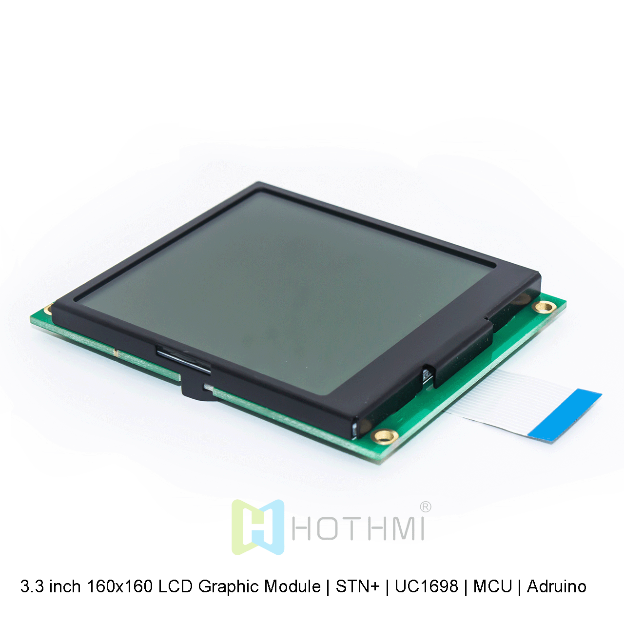 3.3 inch 160x160 LCD Graphic Module | STN+ | UC1698 | MCU | Arduino