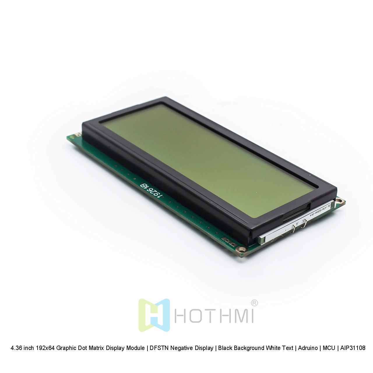 192 x 64 Graphic LCD Display Module | DFSTN-Black With White Backlight AIP31108