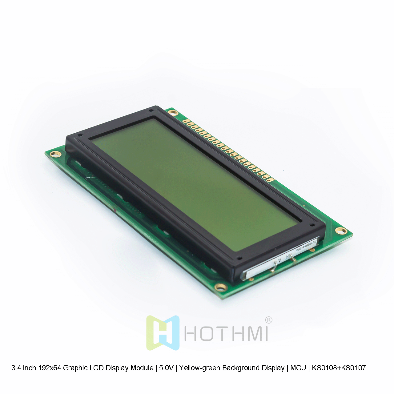 3.4 Inch 192x64 Graphic LCD Module | Yellow-Green Display
