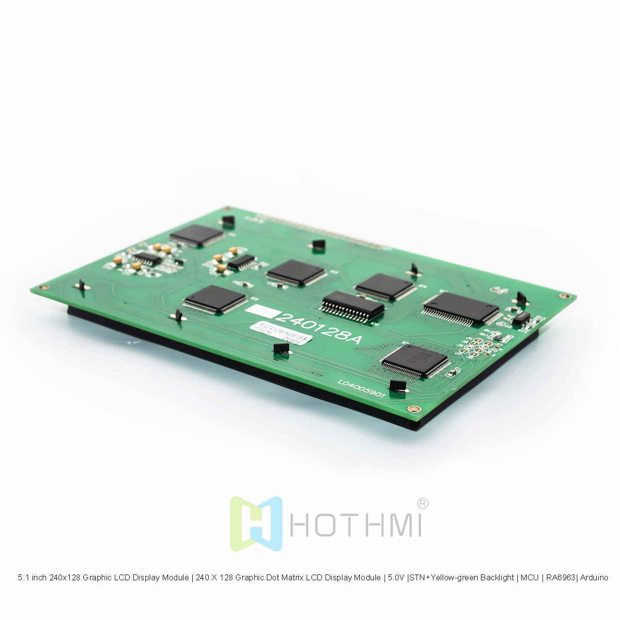 5.1 inch 240x128 Graphic LCD Display Module | 240 X 128 Graphic Dot Matrix LCD Display Module | 5.0V |STN+Yellow-green Backlight | MCU | RA6963| Arduino