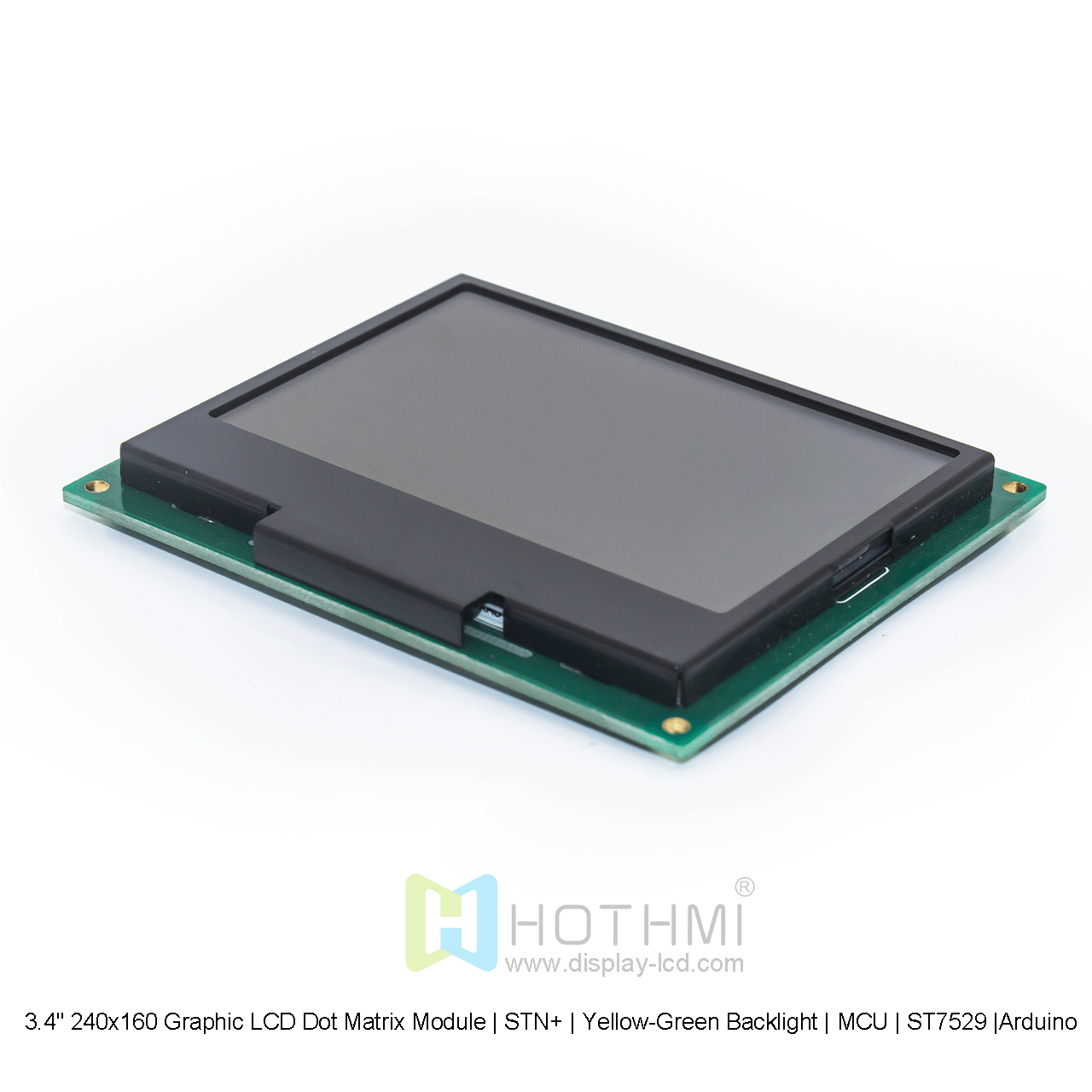 3.4" 240x160 Graphic LCD Dot Matrix Module | STN+ | Yellow-Green Backlight | MCU | ST7529 |Arduino